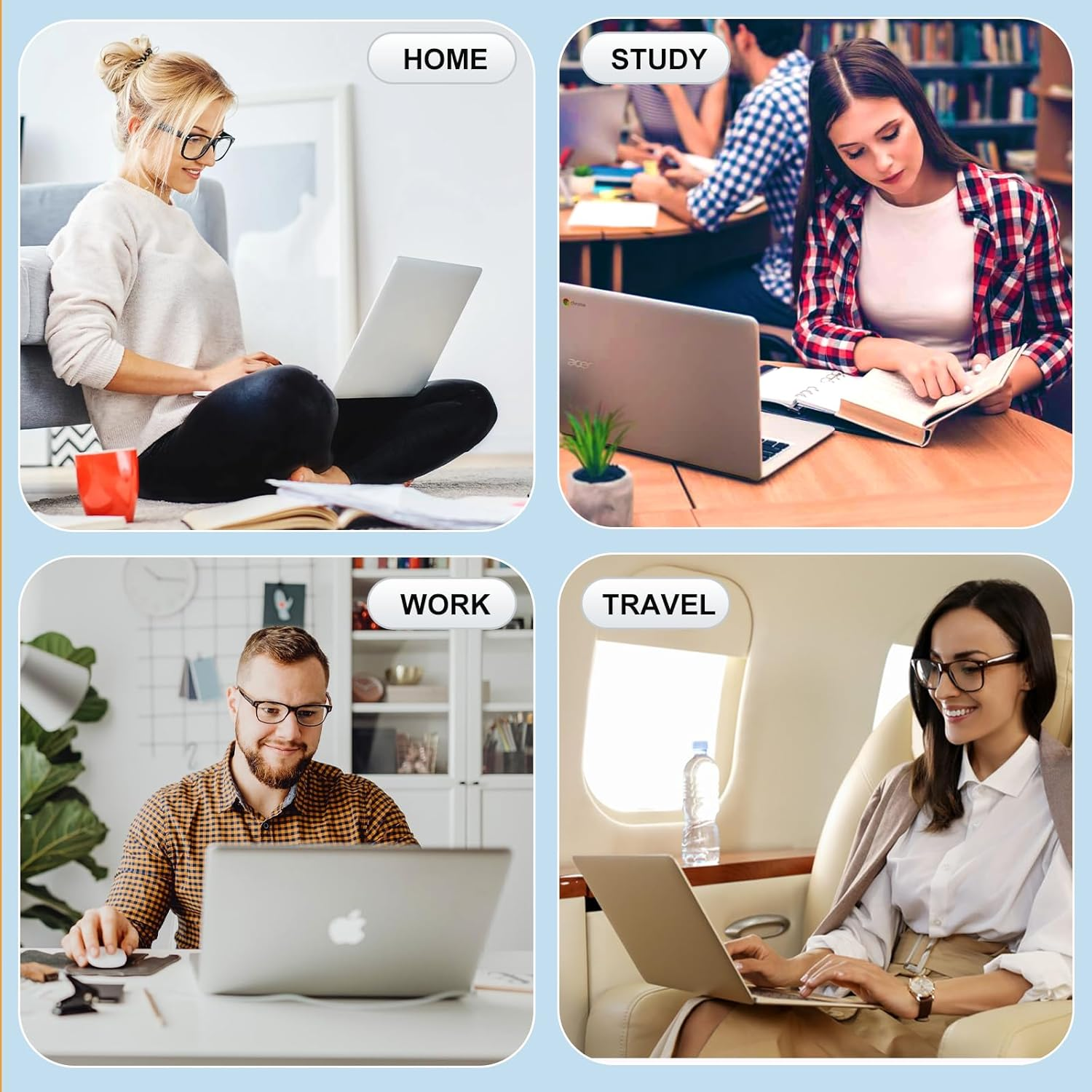 PD90W Universal Laptop Charger 15V 16V 18.5V 19V 19.5V 20V Power Supply AC Adapter, for Lenovo IBM HP Gateway ASUS Acer Dell Samsung Sony Fujitsu Toshiba JBL LCD LG Series Power Cord with 14 Chargin image number 6