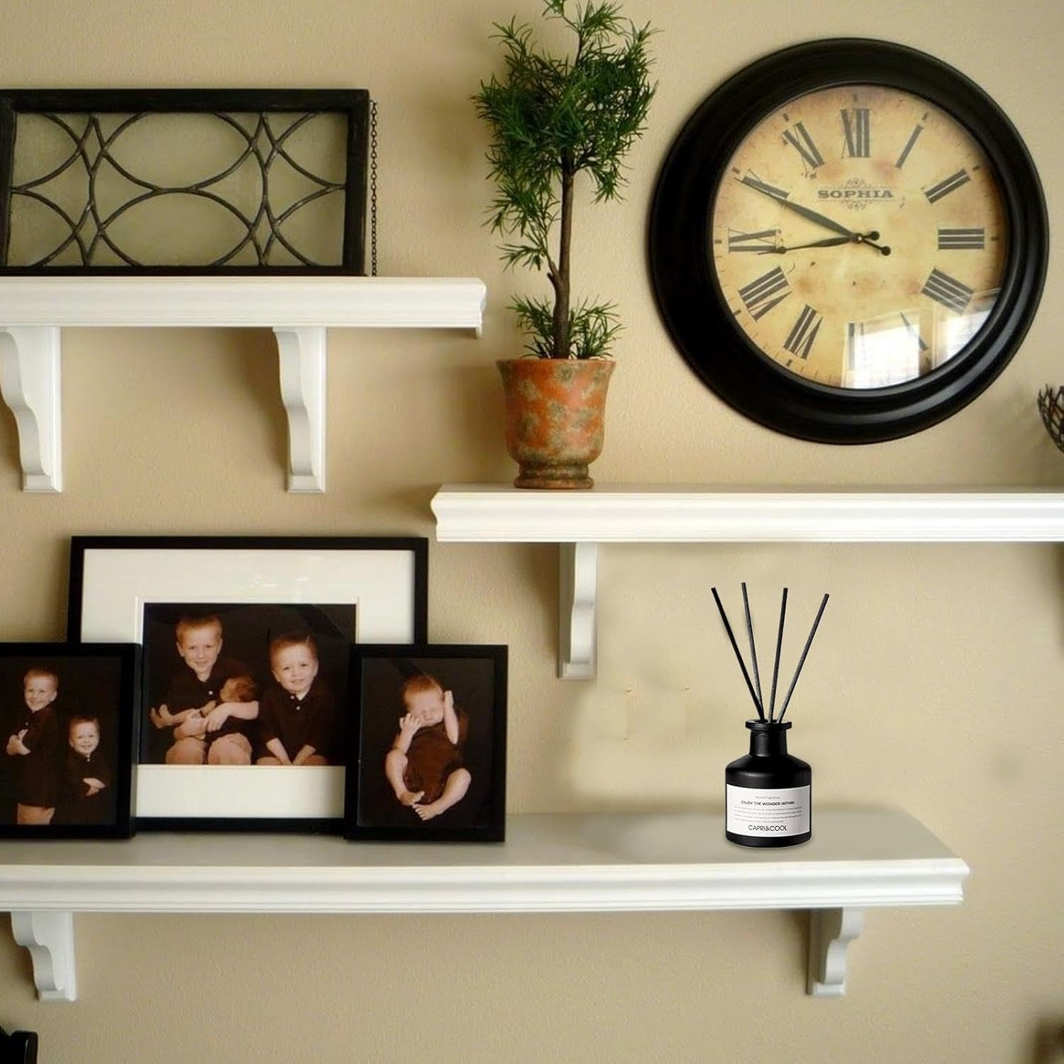 Keyubria Bathroom Scent Sticks - 50Ml Aromatherapy Diffuser Set,Long-Lasting Home Fragrance Diffuser, Natural Oil Fragrance Diffuser with 4 Sticks for Christmas Room Decor image number 5