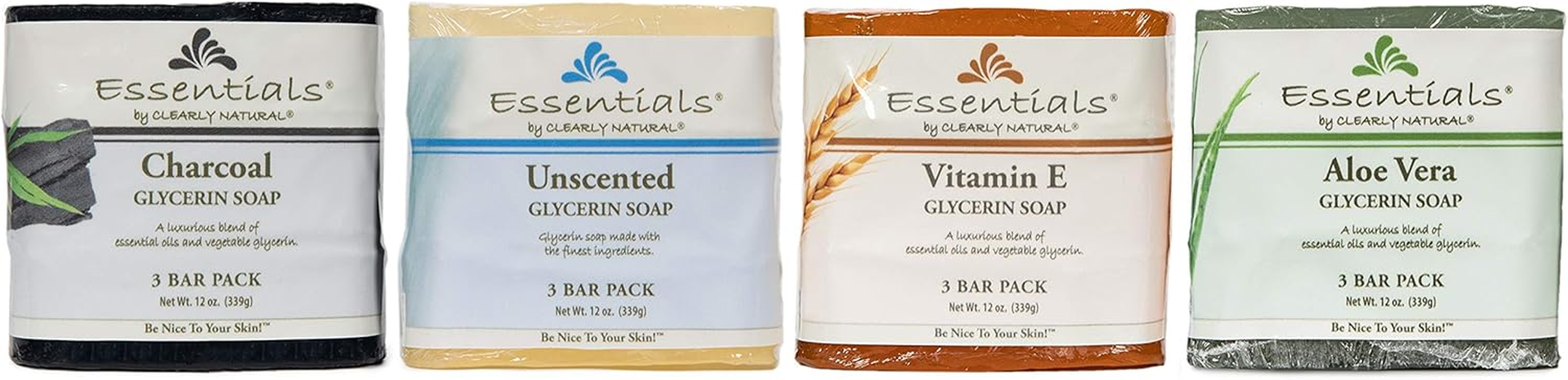 Clearly Natural Glycerine Bar Soap, Aloe Vera, 12 Oz, 3 Count