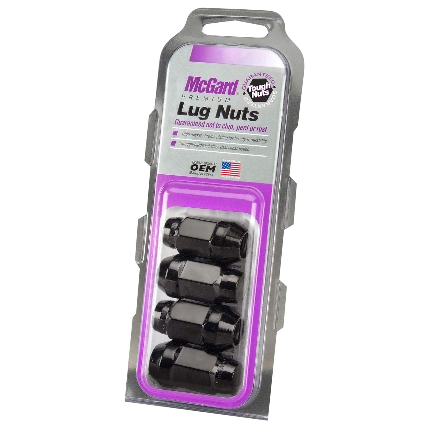Mcgard 64015 Black Bulge Cone Seat Style Lug Nuts (M12 X 1.5 Thread Size) - Set of 4 image number 2