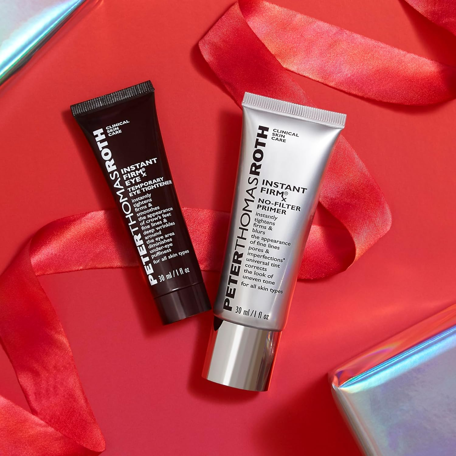 Peter Thomas Roth - Instant Firmx 2-Piece Kit: Face & Eye Primer Set, Radiant Finish, Cream Form, Grey, Temporary Skin Tightening & Smoothing image number 2