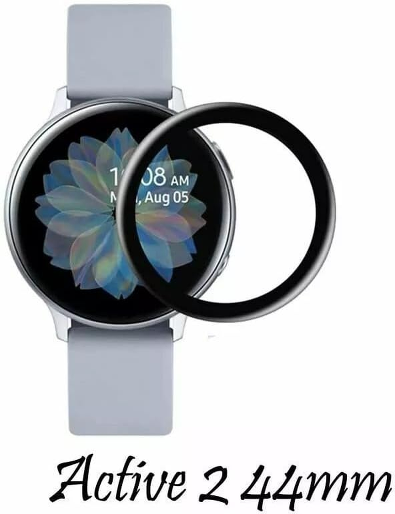Tootoo Full Coverage Soft Fiber Glass Screen Protector Samsung Galaxy Watch Active 2 (3, Watch Active 2 44MM) image number 5
