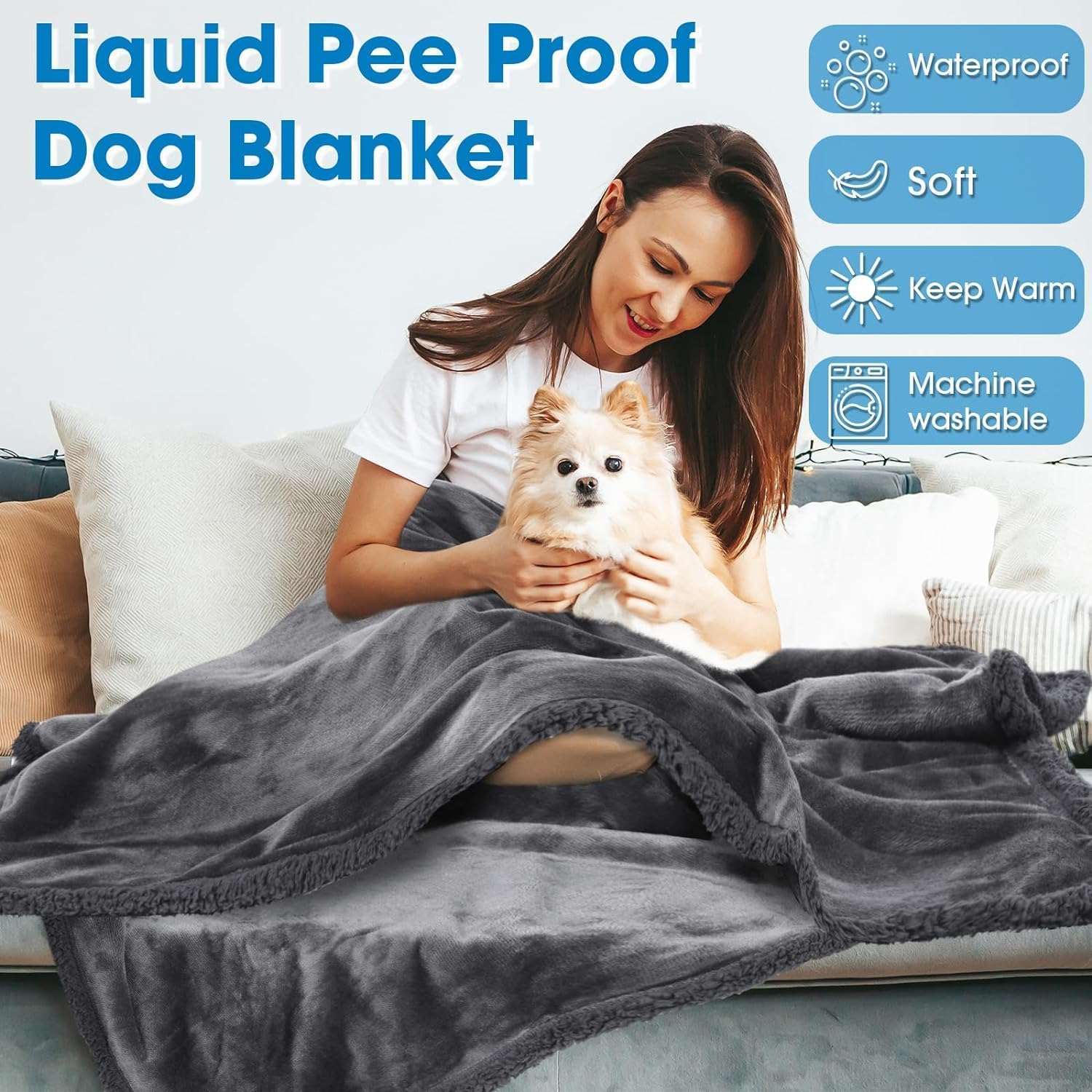 Dog Blankets and Cat Sofa for Picnics and Outdoor Camping - Waterproof Blanket for Small Dogs and Cats - Blanket and Sofa image number 4