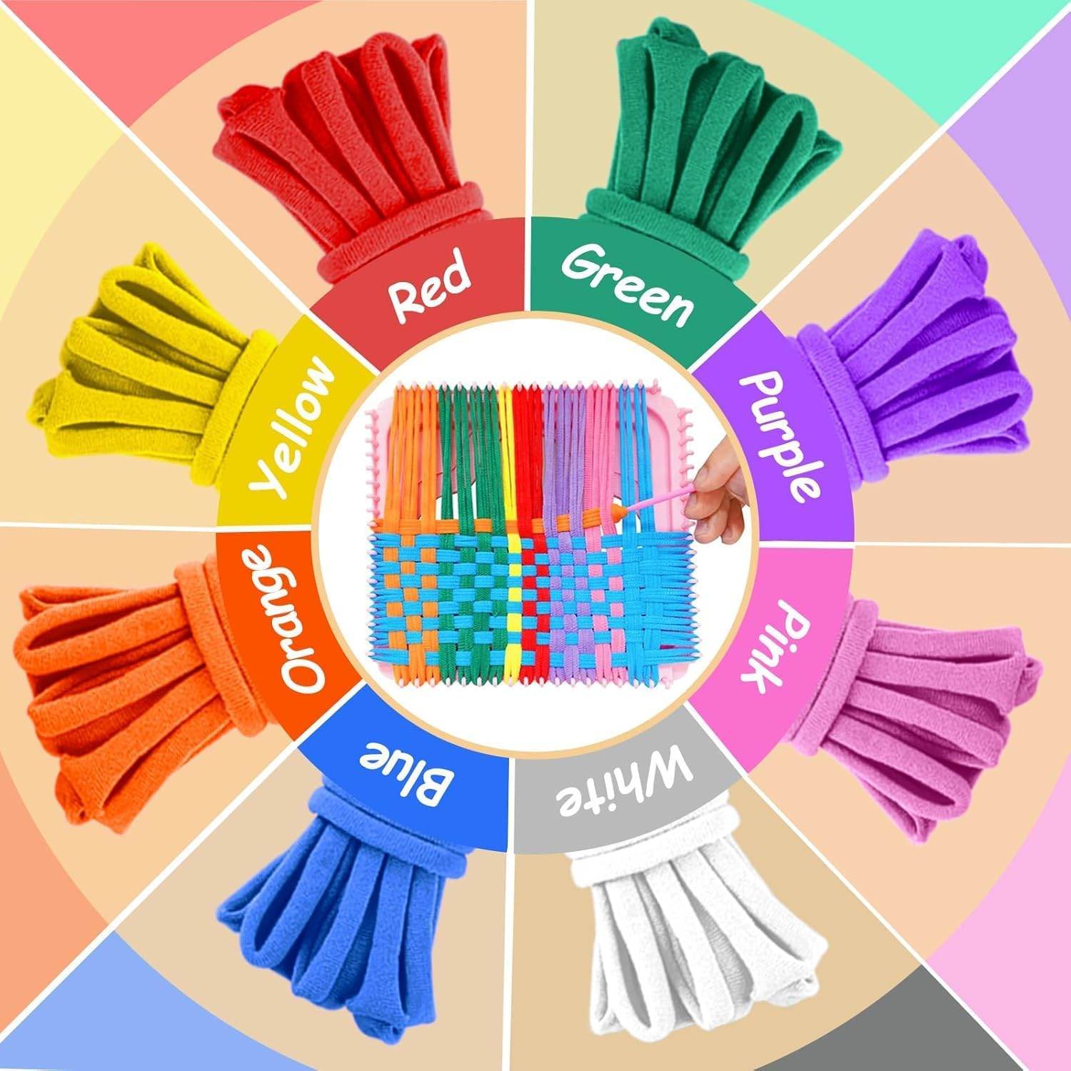 CYZAM Weaving Loom Kit Toys, DIY Art and Craft for Kids Adults, Girls Toys for Ages 6-12 Years Old, Easy Potholder Loom Knitting Activity for Beginners image number 3