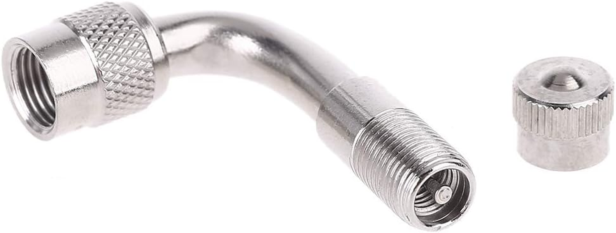 YIGZYCN 90 Degree Bent for Adapter Tyre Tube for Extender Extension Adapter for Truck Car Bicycle Wheel Adapter image number 1