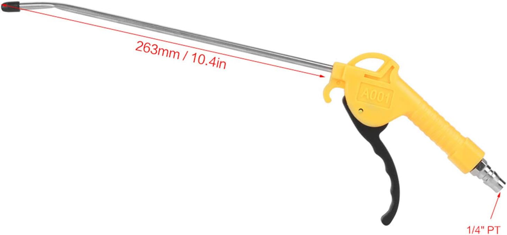 Air Pressure Blow Gun, anti Leakage Blow Gun, Repairing Extended Nozzle Air Compressor Accessories for Cleaning Narrow image number 4