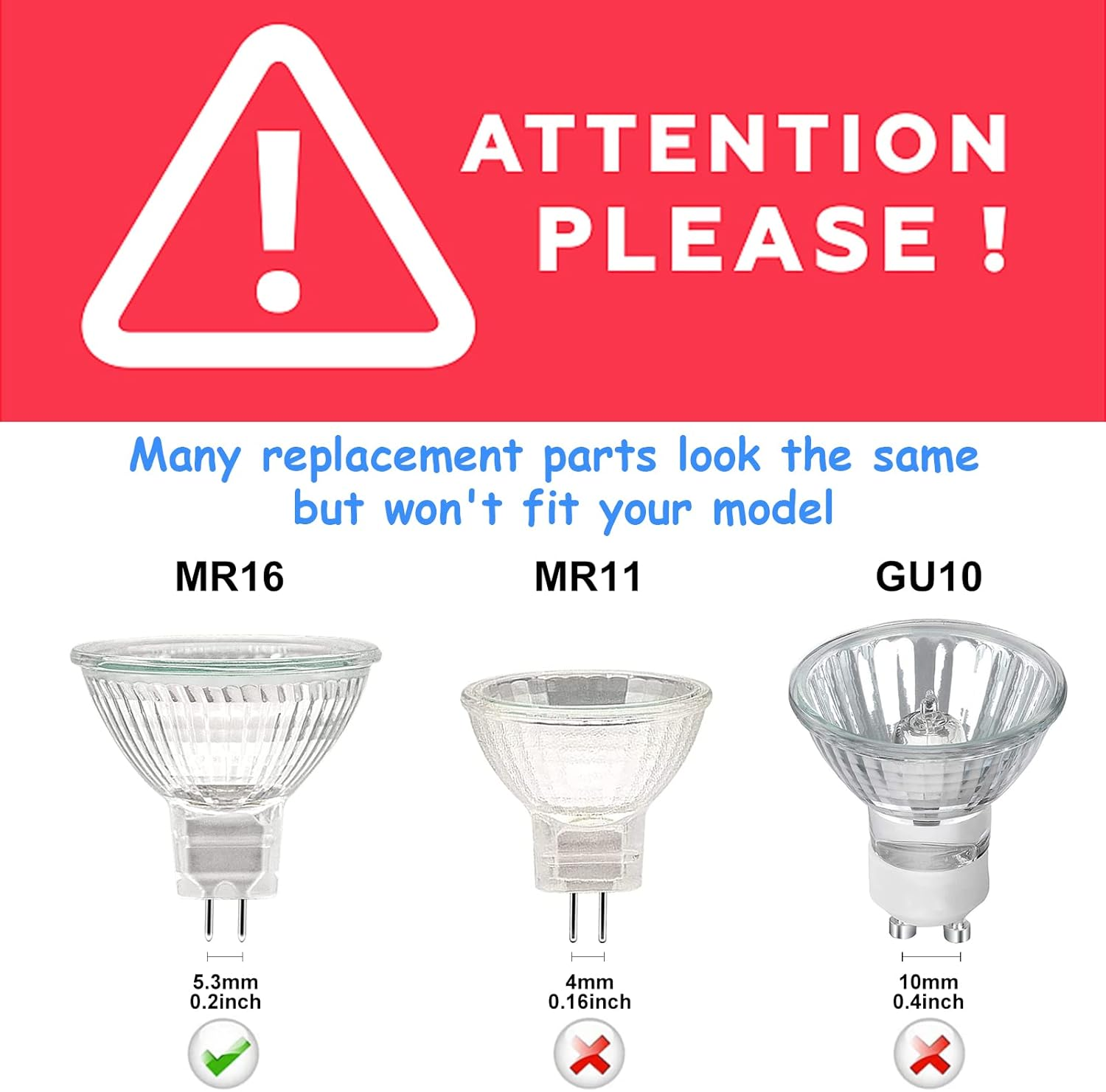 MR16 Halogen Bulb 50W 12V, Durable 6 Packs High Output Halogen Light Bulbs 2 Pin GU5.3 Base for Landscape Lights, Track Lights, Fiber Optics, Desk Lamps, Dimmable, 2700K Warm White image number 5