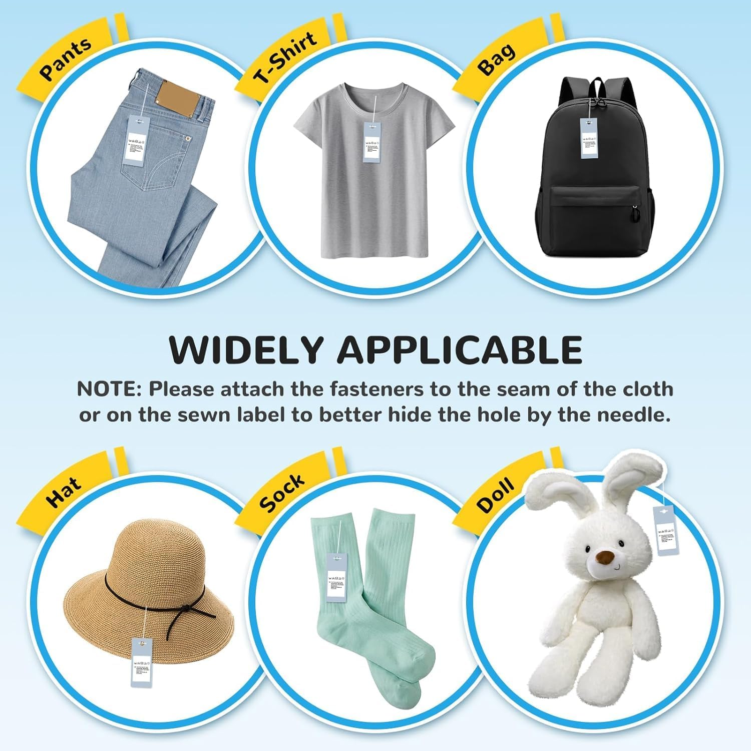 Xinghonyac 5000 Pcs Standard Tagging Gun Fasteners, Clothing Tag Barbs Attachments, Garment Tag Gun Refills for All Standard Price Tag Gun (1Inch) image number 4