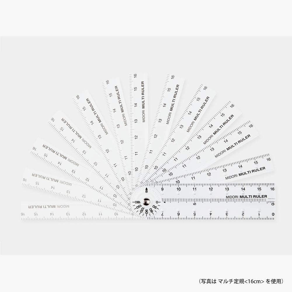Midori 42263006 Ruler, Multi Ruler, 6.3 Inches (16 Cm), Transparent - Transparent image number 4