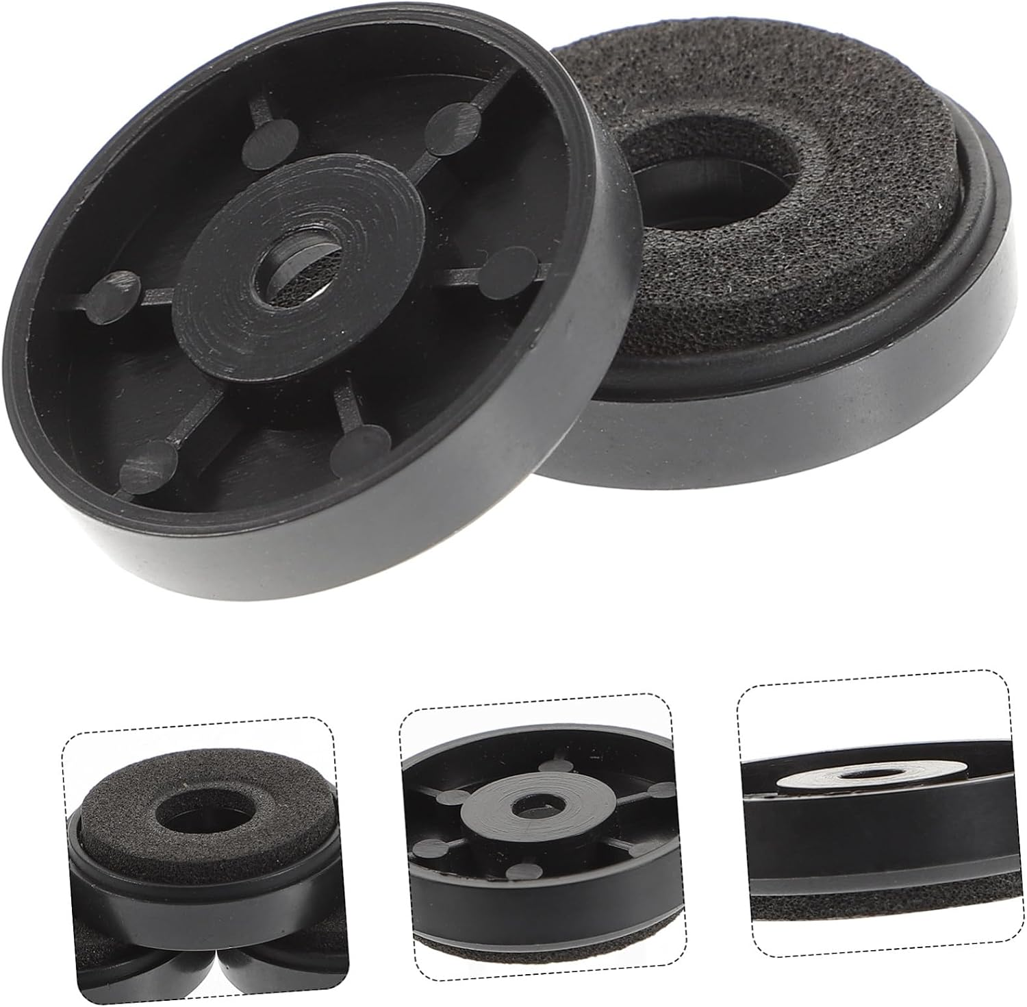 YOSADIER 10Pcs 30X8Mm Speaker Isolation Pads and Subwoofer Feet Set, Foam Vibration Damping Pads for Turntable Stand and Audio Equipment, Hifi Speaker Shock Absorption Accessories for Home Theater image number 1