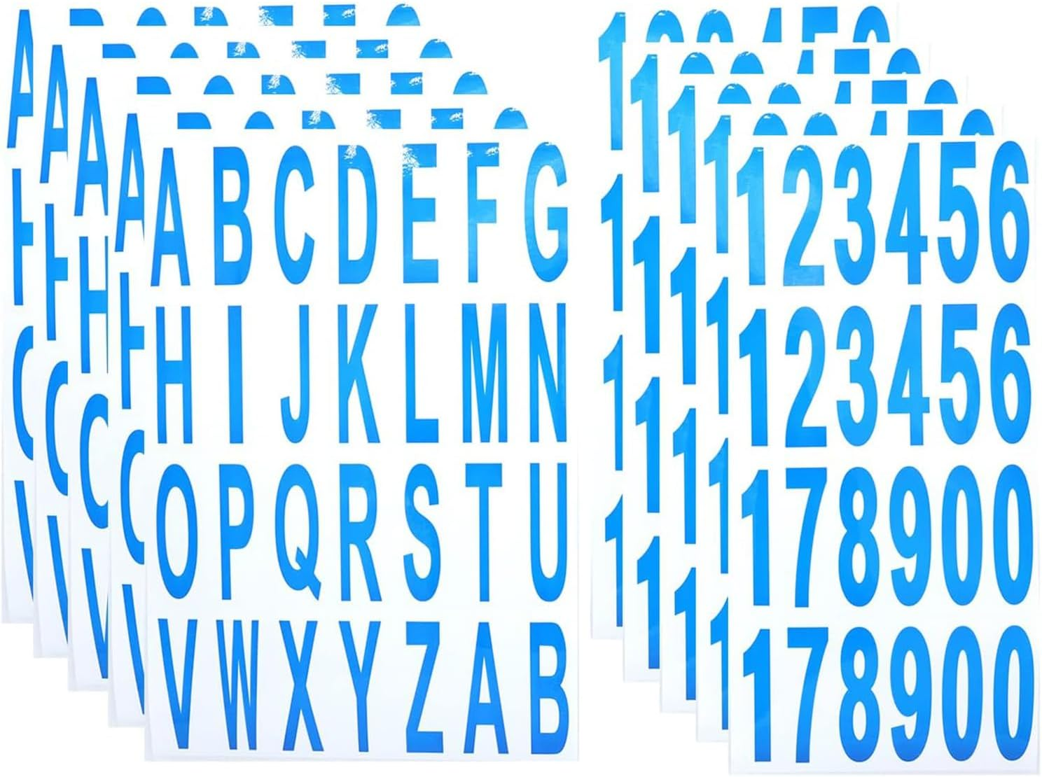 10 Sheet 3 Inch Mailbox Numbers and Letters Cut Classic Style Self-Adhesive Vinyl Waterproof Stickers Letter Decals Sticky for outside Signs, Window, Door, Car, Truck, Home, House Address (Black)