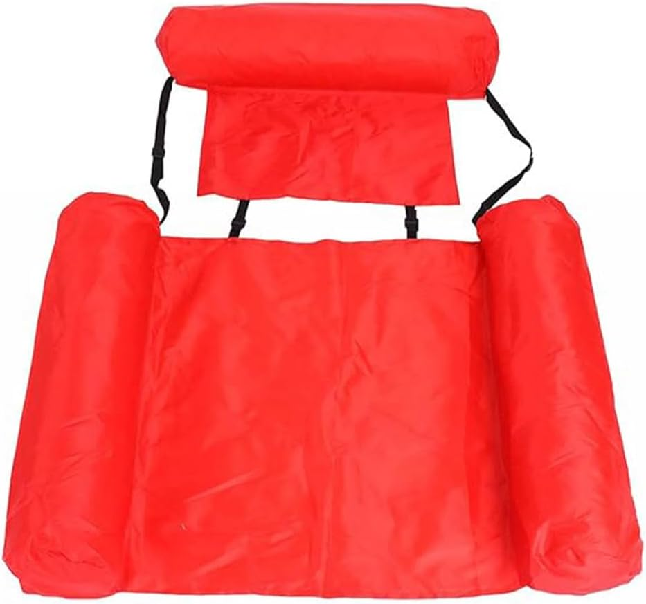 AIMALL Inflatable Water Floating Chair 117X100Cm PVC Mesh Pool Lounger with Backrest, Foldable Reclining Seat for Adults, Blue Colour Lightweight Swim Float for Pool Lake Beach image number 4