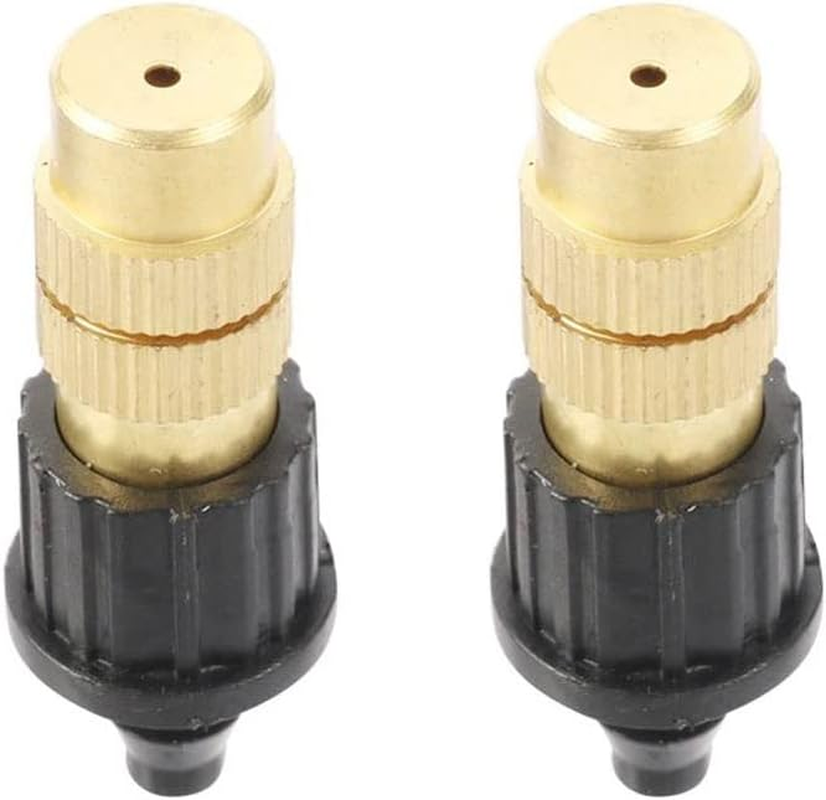 5 Pcs 4Mm Adjustable Barbed Copper Sprayer, for Gardening Water Irrigation Misting Sprinkler Cooling Humidify Disinfection Sprayer image number 5