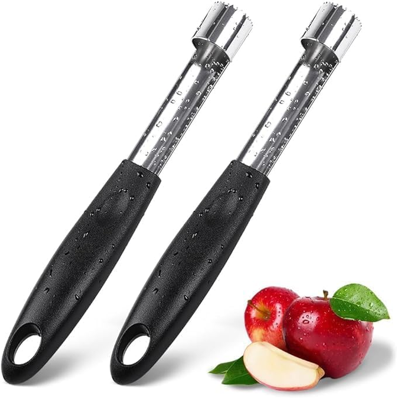Stainless Steel Apple Core Remover with anti Slip Handle Apple Corer Household Kitchen Fruit Vegetable Core Remover Tool Pear Corer Sharp Perfect for Apples Pears Jujube Hawthorn & More (2 PCS) image number 5