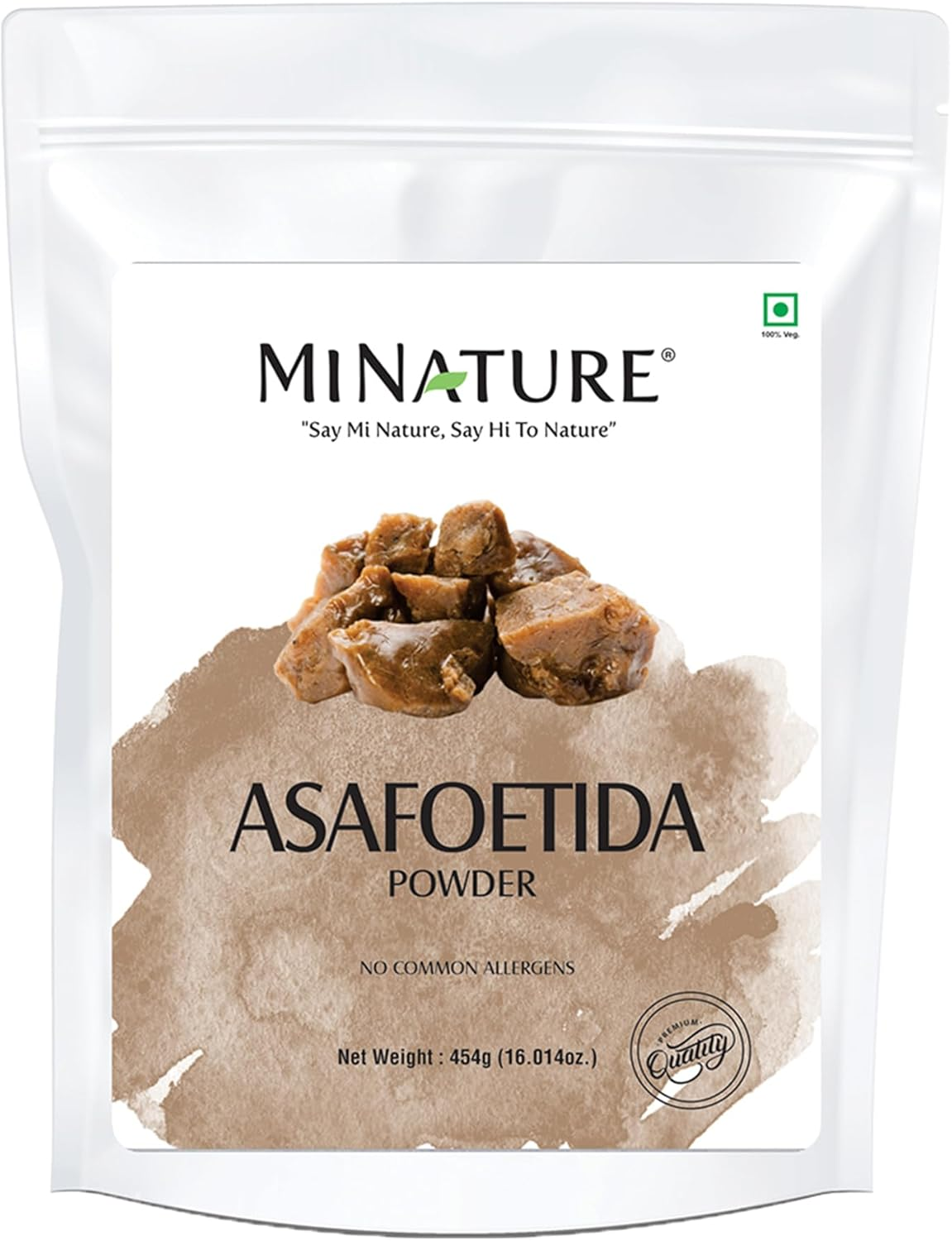 Asafoetida Powder(Hing) (Asafetida) by Mi Nature 454G (16.01 Oz) (1 Lb) | Pure & Natural | Indian Spice for Cooking| Gluten Free | No Added Preservatives| No GMO | Indian Origin image number 1