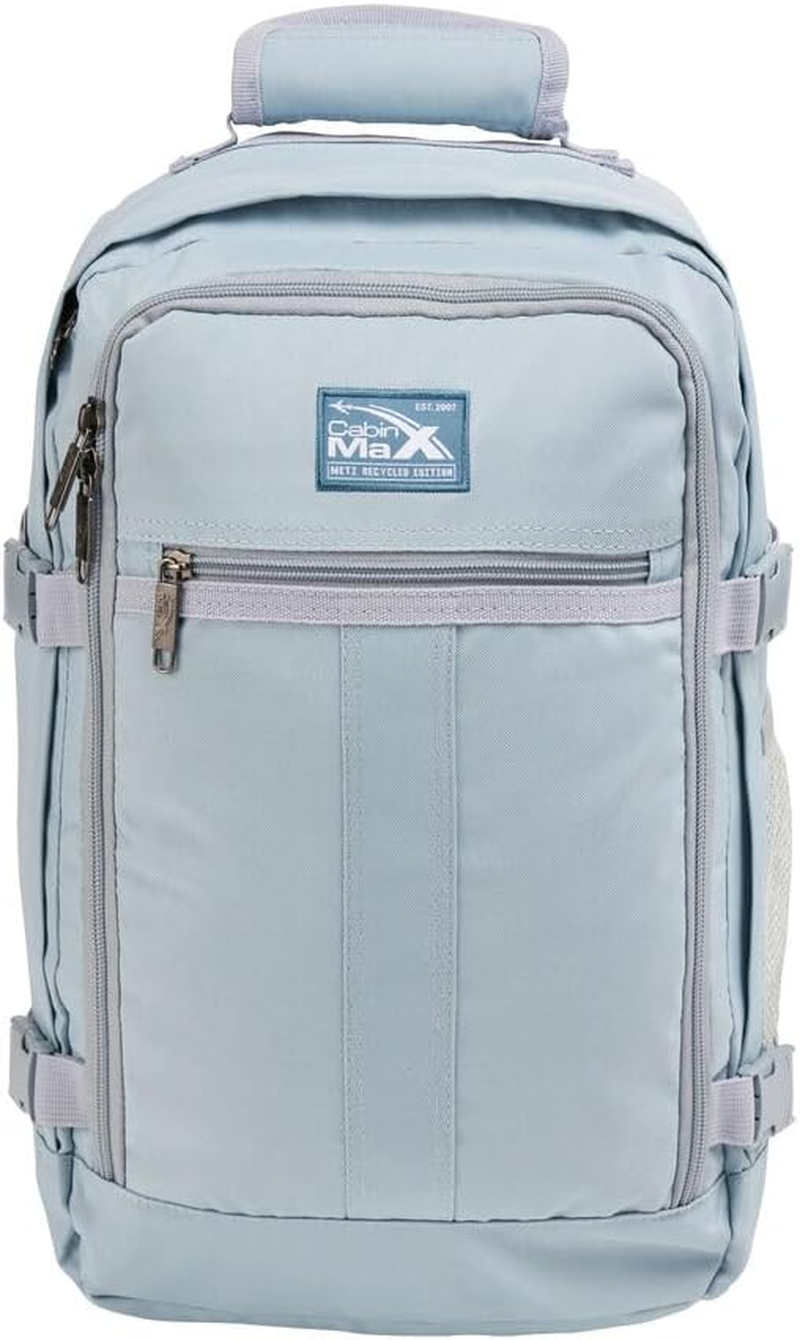 Cabin Max Metz Ryanair Hand Luggage, 40 X 20 X 25 Cm, Perfect Travel Backpack for Airplane, Backpack & Bag (RPET Recycled Fabric, 40 X 20 X 25 Cm) image number 7