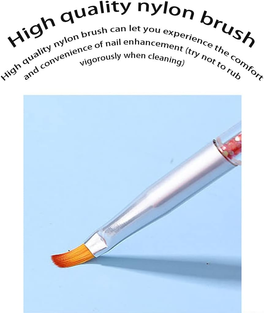 5 Pieces Nail Art Brush Tool Set Nail Art Brush Nail Liner Brush for Nail Polish Making Dot Fine Painting DIY image number 5