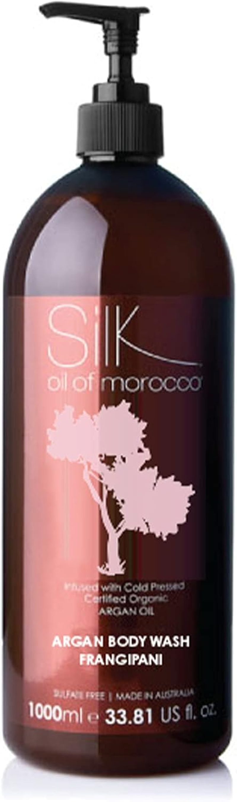 Silk Oil of Morocco Argan Vegan Frangipani Body Wash 1 Litre image number 1