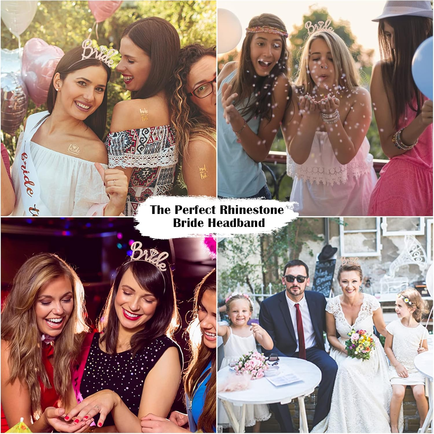 BAHABY Bride Headband Bride to Be Headpiece image number 3