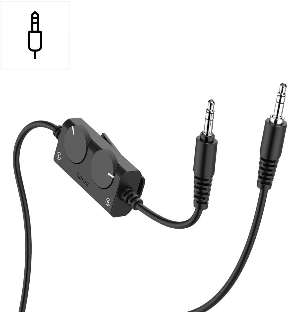 Hama German TV Headphones over Ear 6M Cable Volume Control image number 3