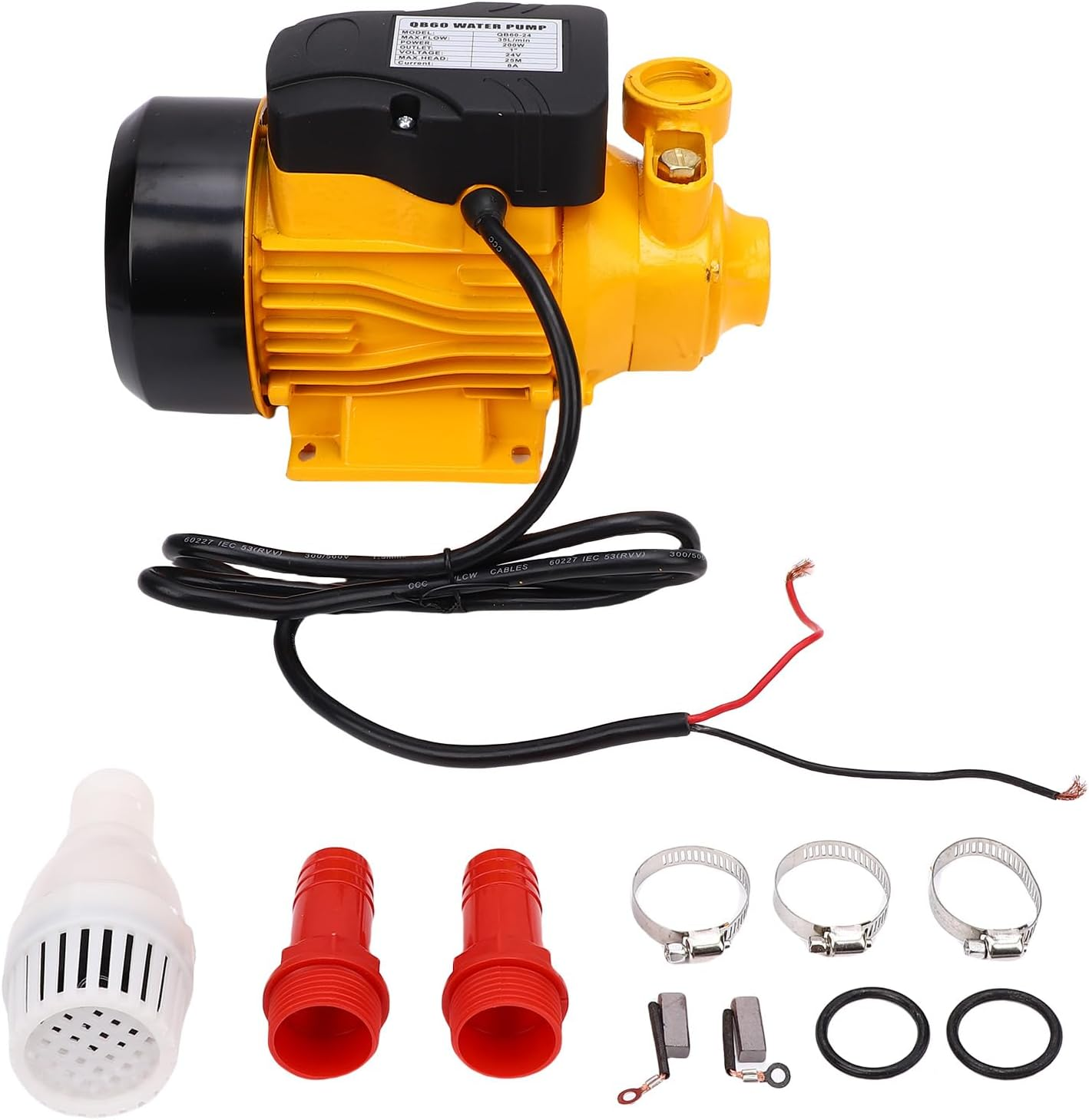 Jiawu 200W Solar, 25M High Lift Shallow Well Pump for Pond Pool Watering System, Durable Use for Outdoor Watering image number 1