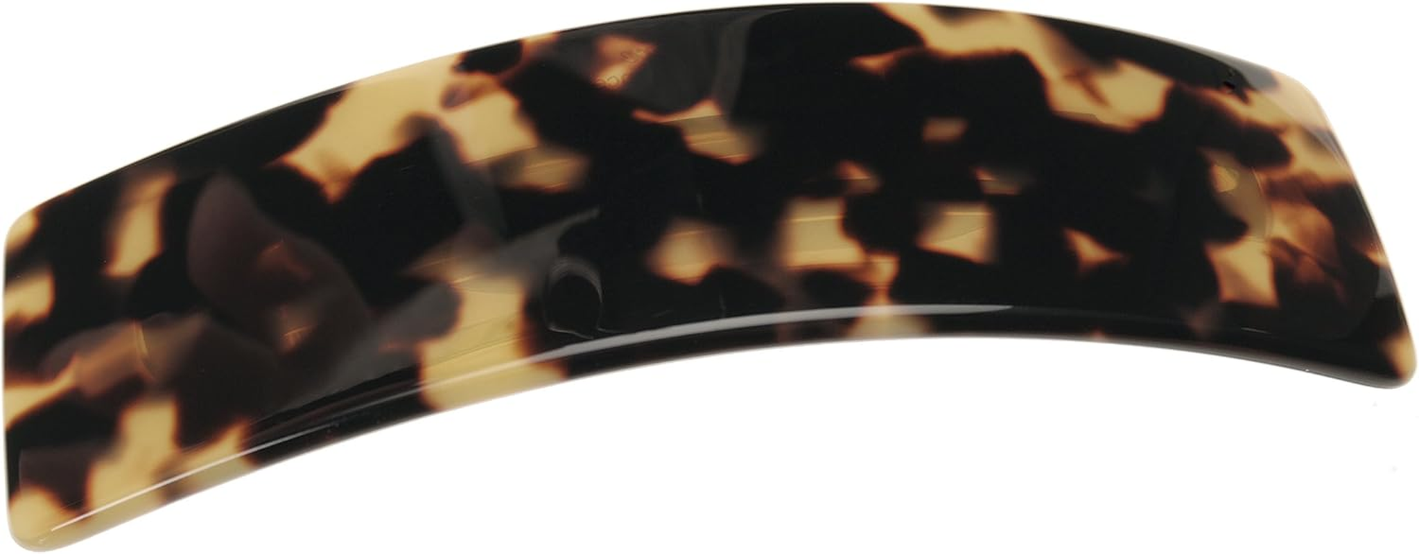 France Luxe Rectangle Hair Barrette, Large One Size Nacro Black