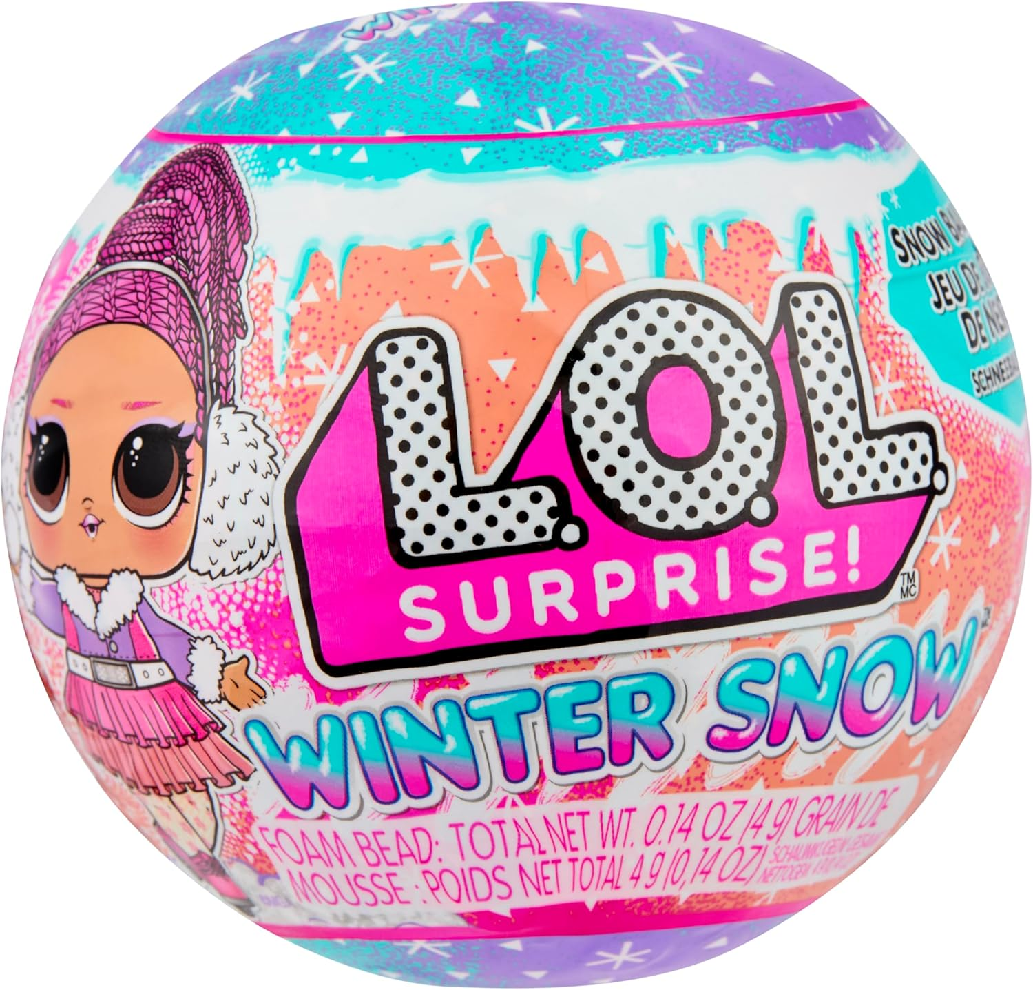 L.O.L. Surprise! Winter Snow Tot - 1 Collectible Doll with a Magical Snow Surprise, 8 Dolls to Collect, Comes with Frosty Cool Fashions and Accessories, Present for Kids Ages 4+ image number 5