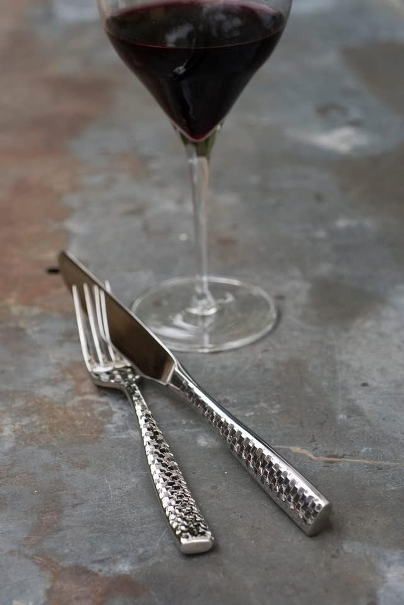 Fortessa Lucca Flatware Set, 20-Piece, Faceted Stainless image number 3