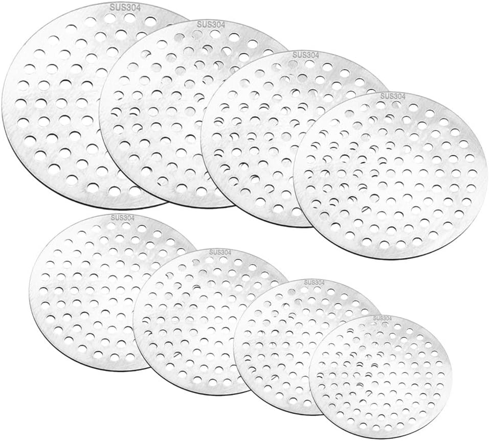 Shower Drain Hair Catcher Stainless Steel Shower Drain Strainer Drain Filter Cover Rustproof Bathroom Shower Accessories Silver (8Cm) image number 4