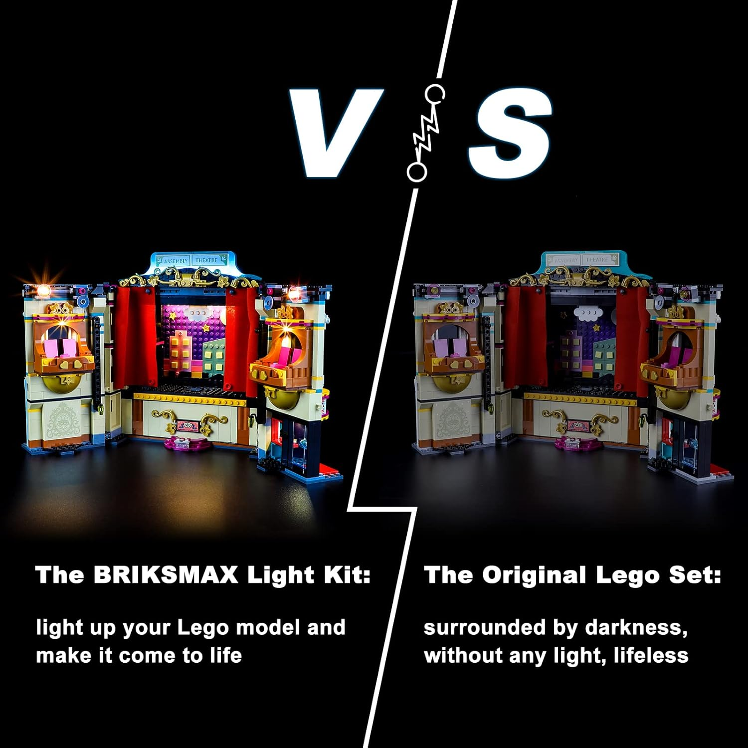 BRIKSMAX Led Lighting Kit for -41714 Andrea'S Theater School - Compatible with  Friends Building Blocks Model- Not Include the  Set image number 1