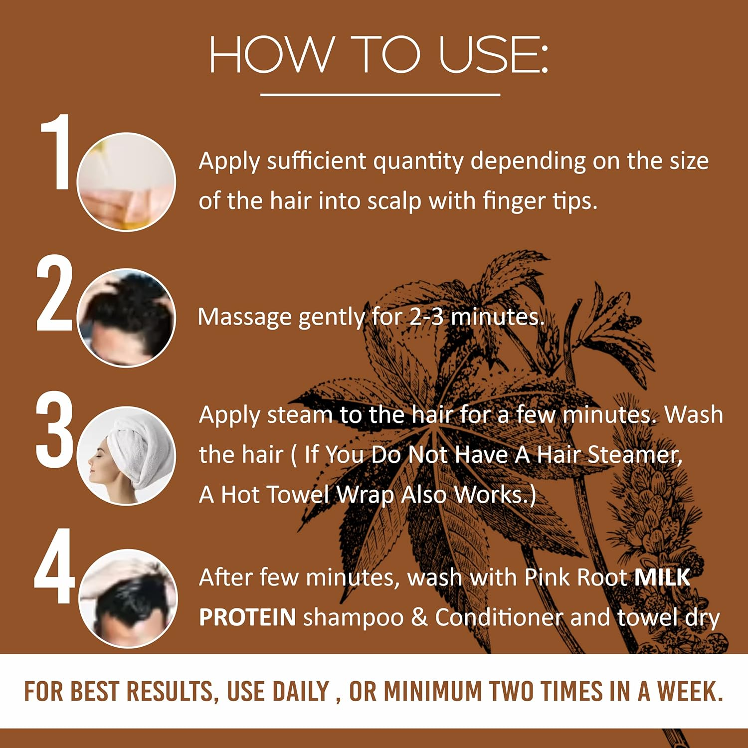 Pink Root Castor Oil 100Ml, Pack of 1 image number 2