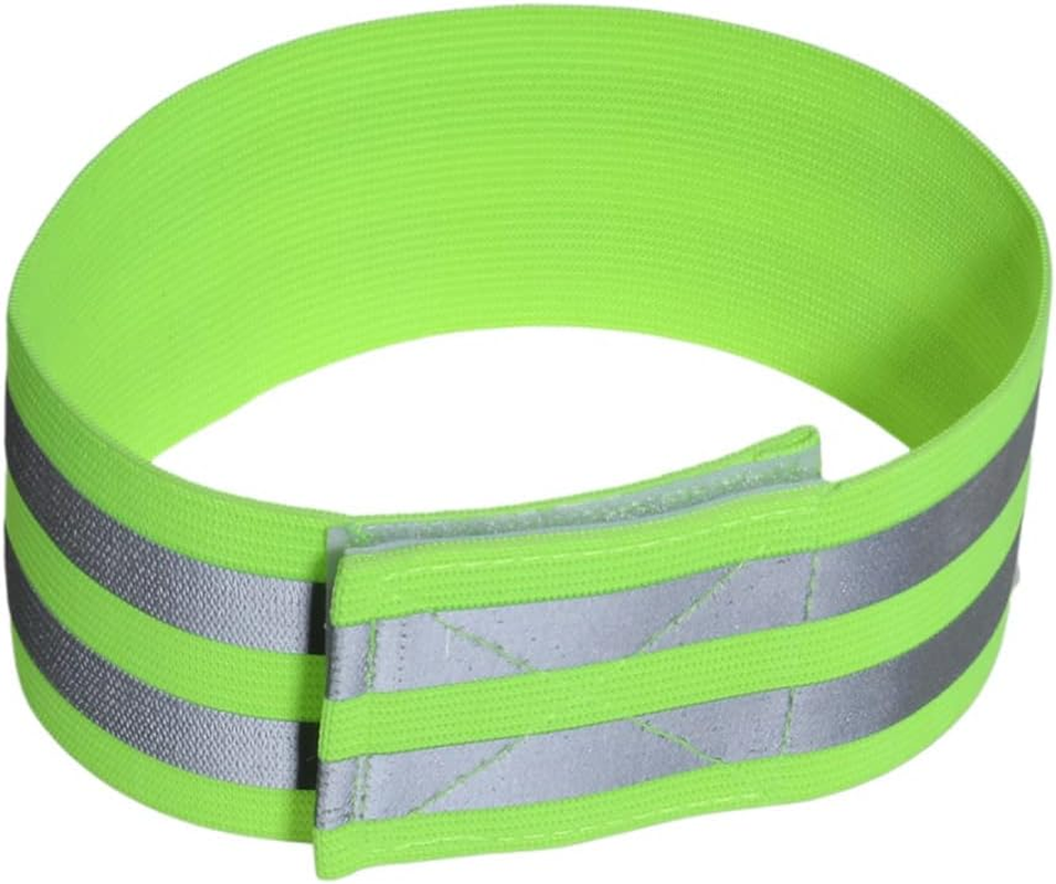 Parliky Reflective Running Gear Armband Elastic Band High Visibility Safety Strap for Men Women Night Running Cycling Walking image number 4