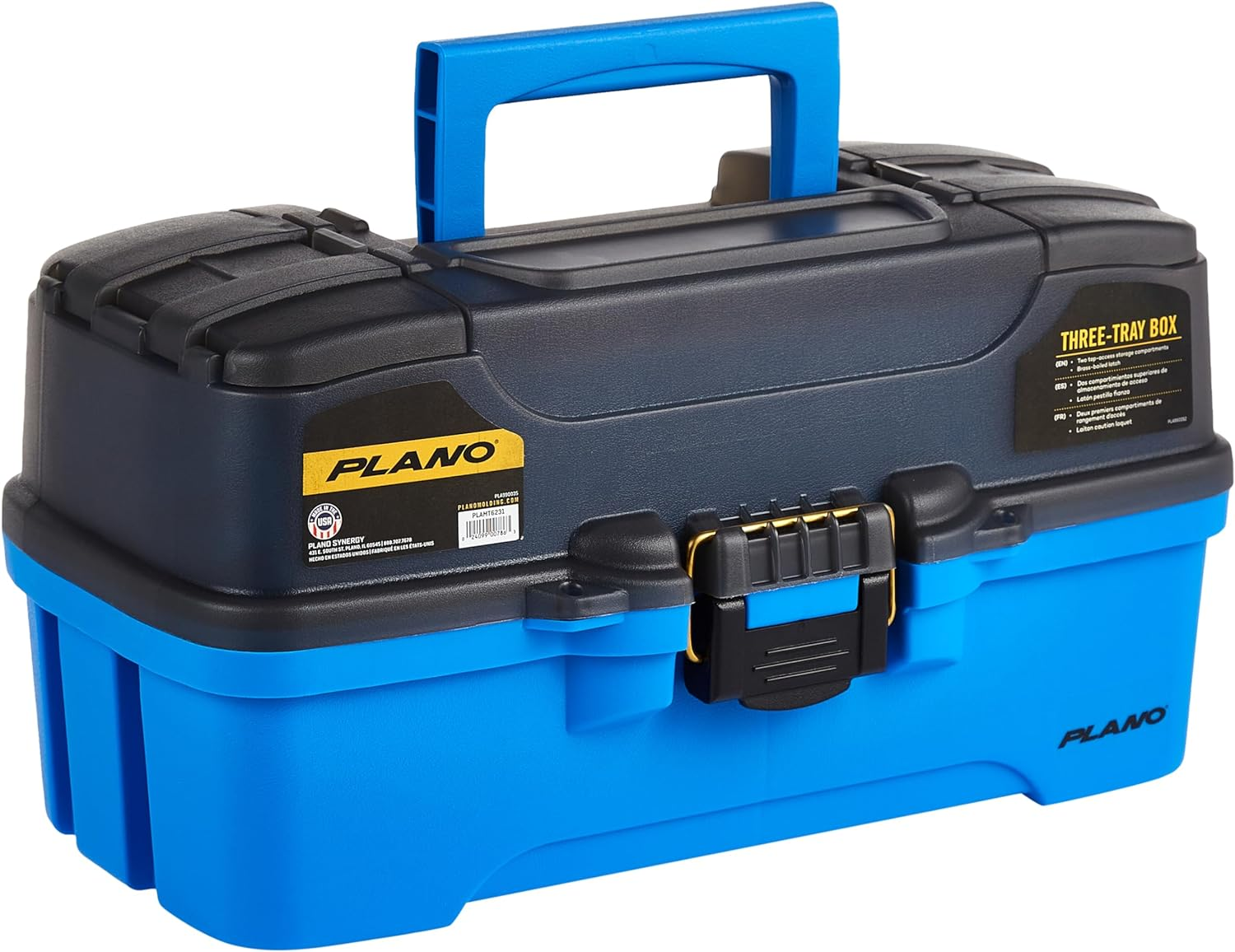 Plano Synergy 620206 Tackle Box, 2-Tray, Blue/White