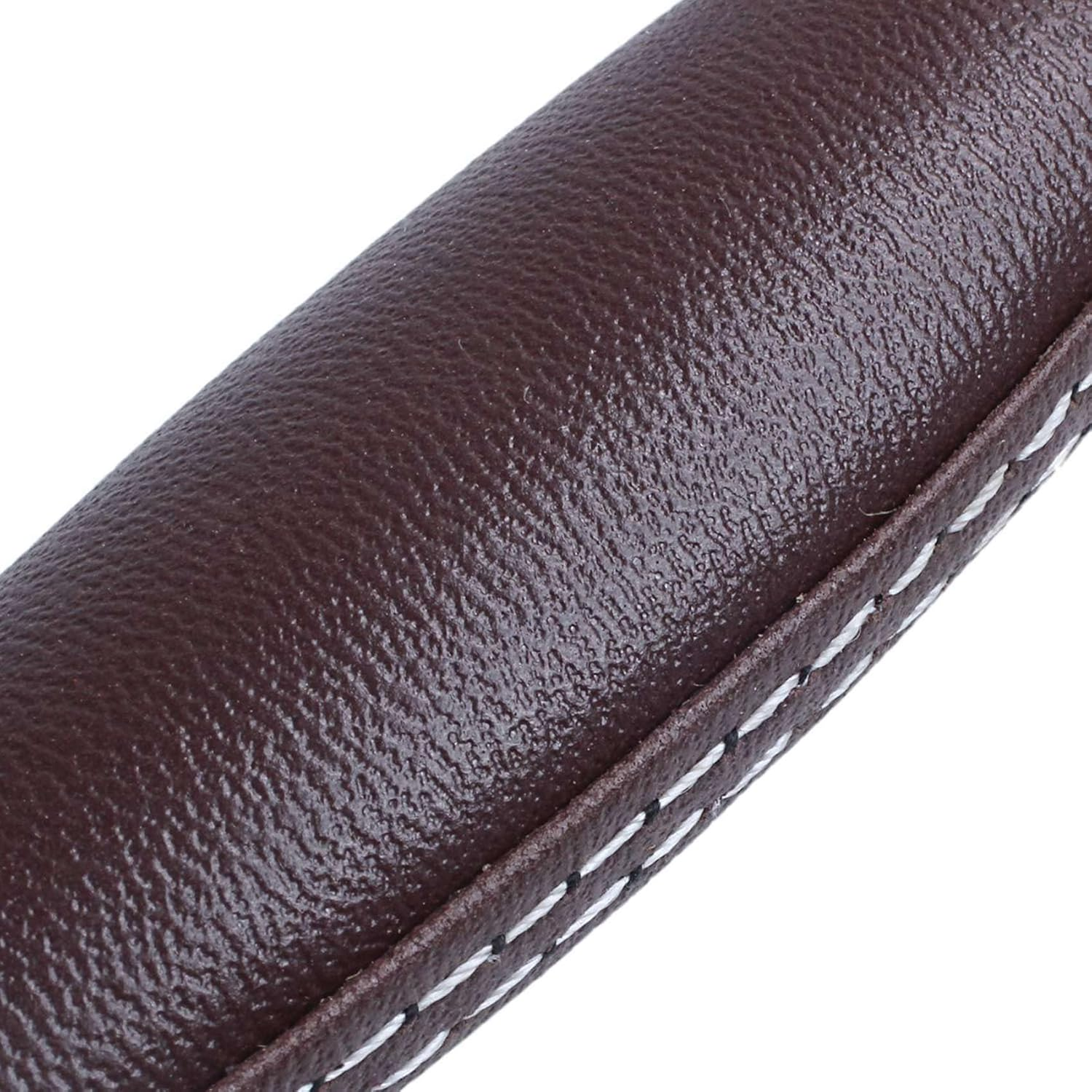 2X Brown Leather Guitar Musical Instrument Box Luggage Toolbox Trolley Case Handle image number 1