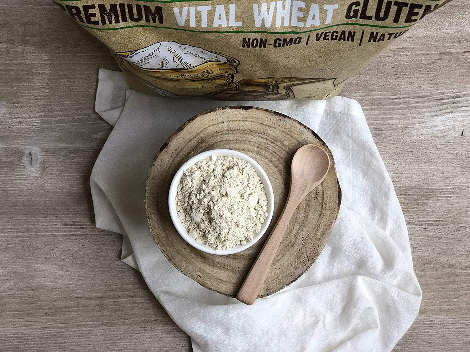 Anthony'S Vital Wheat Gluten Natural, 4Lbs, High in Protein, Vegan, Non GMO, Keto Friendly image number 4