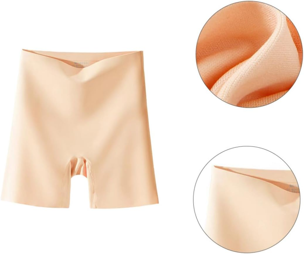 POPETPOP Women High Waist Safety Pants Pregnant Briefs Seamless Breathable Maternity Underwear Abdomen Support for Comfortable Daily Wear Khaki