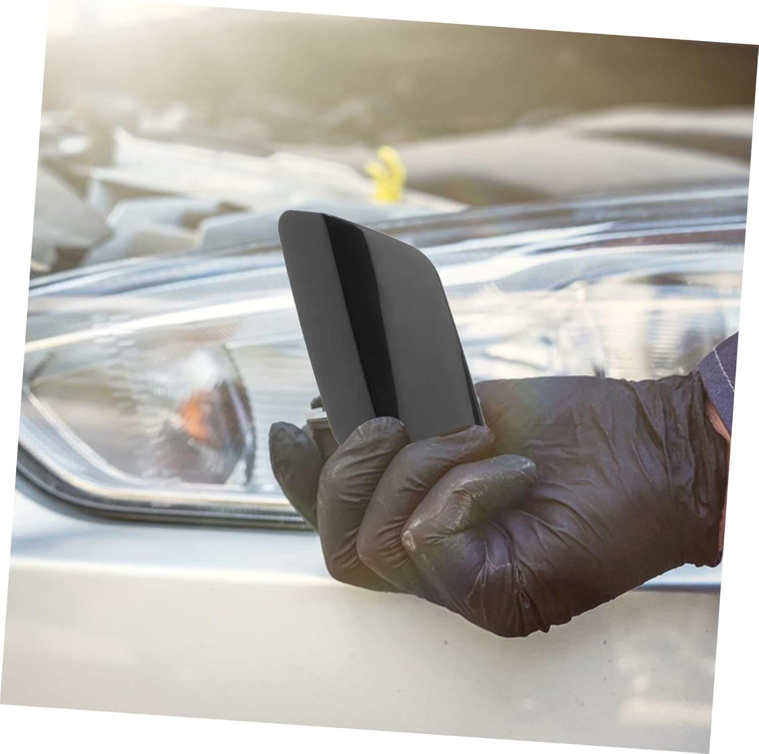 MUELODSIC Replacement Headlight Washer Nozzle Cover Cap 2Pcs Left and Right Front Headlight Washer Cover Compatible with Automotive Headlamp Cleaning for Car Care Maintenance image number 2