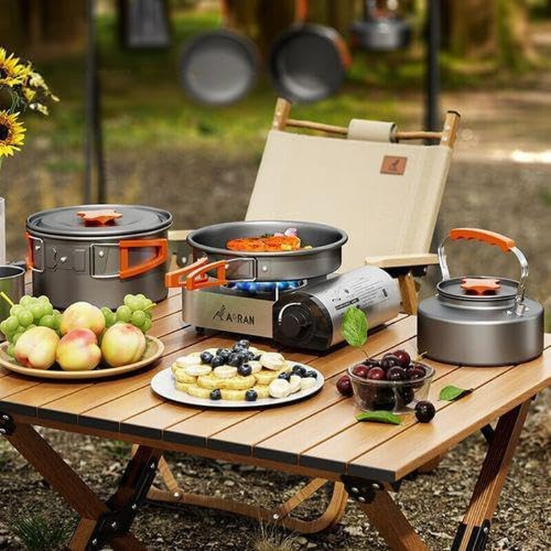 Homeily Camping Frying Pan, 12 Inch Aluminium Alloy Non-Stick Frying Pan with Folding Handles and Mesh Bag, Portable Backpacking Pan for Outdoor Camping Picnic Hiking image number 6