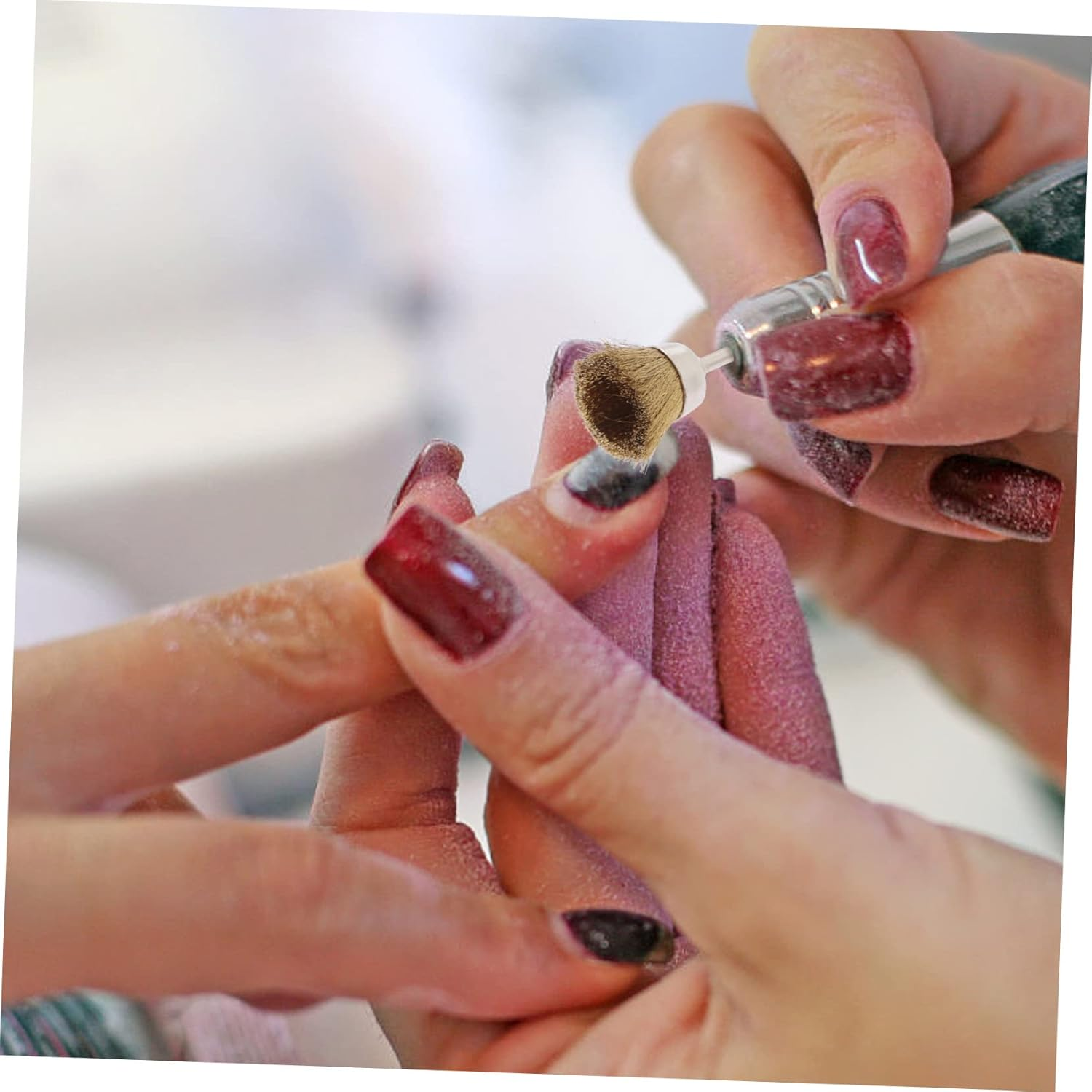 FRCOLOR 8Pcs Nail Drill Cleaning Brush Nail Drill Tools Cleaner for Manicure for Home image number 6