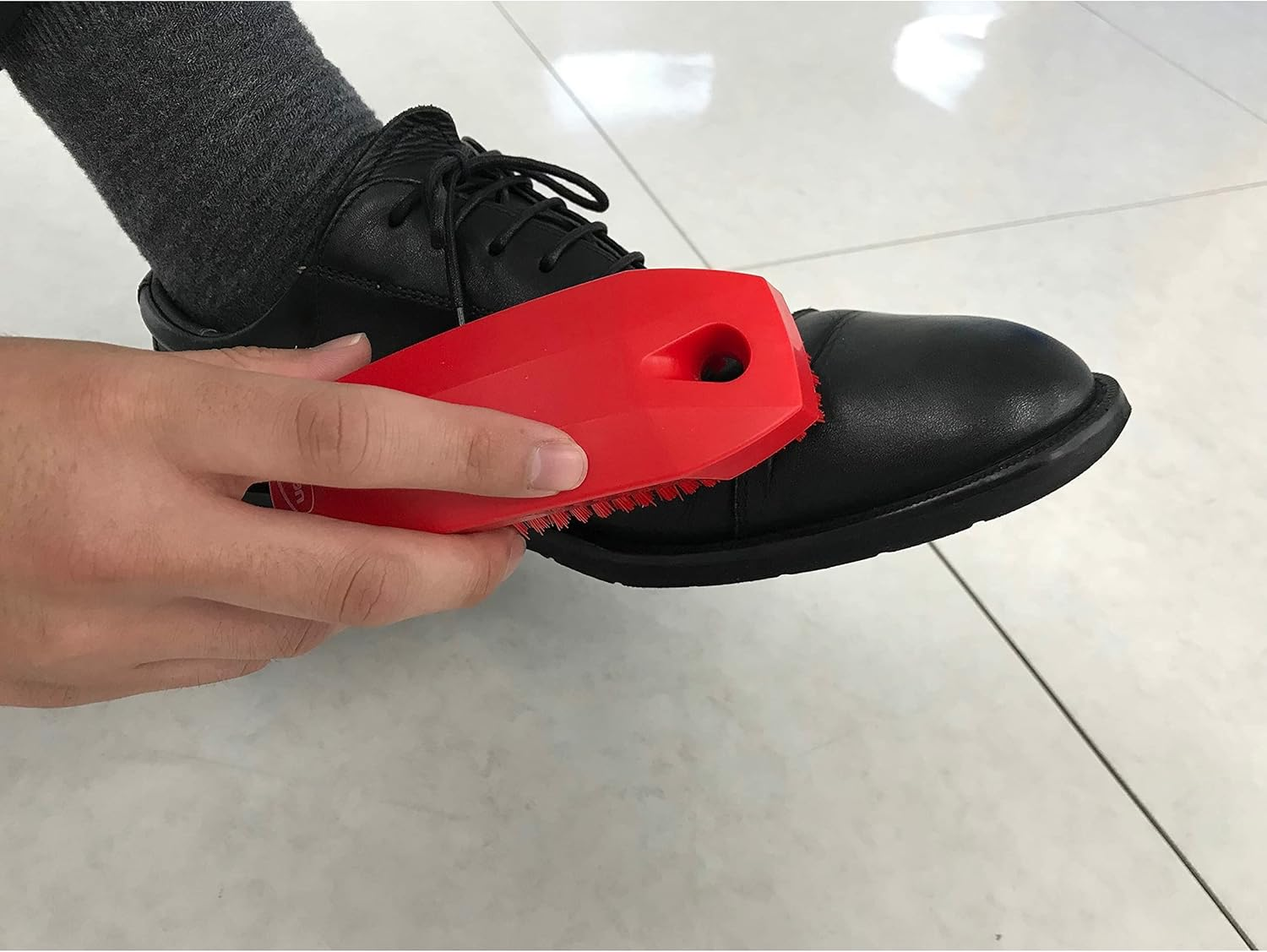 Vikan 35874 Brush,Scrub,Medium,7",Pp/Pbt,Red image number 6