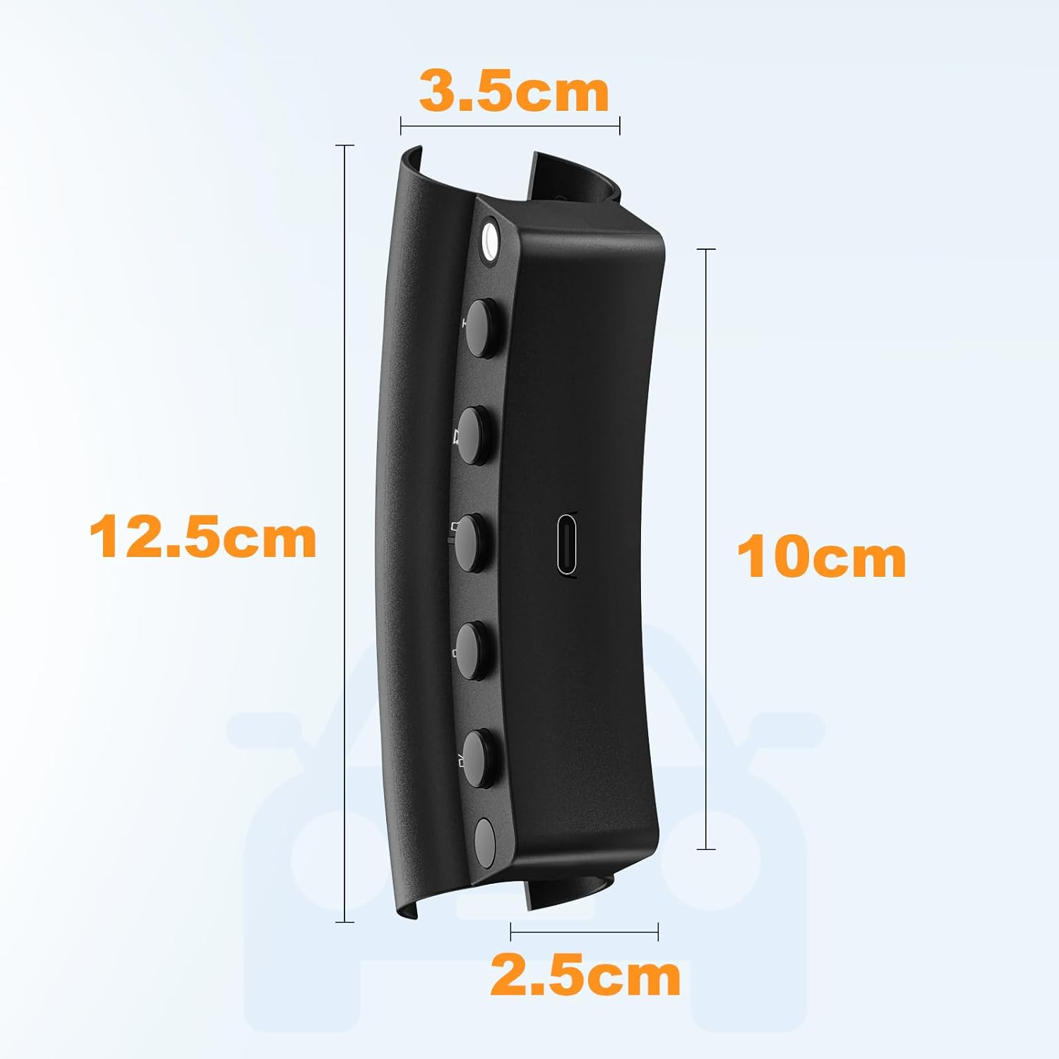 Wireless Steering Wheel Remote Control with Signal Indica for Y-Metdriving Portable Car Stereo and Other Android Car Stereo,With Low Battery Alert,Bluetooth Interface Function Control image number 1