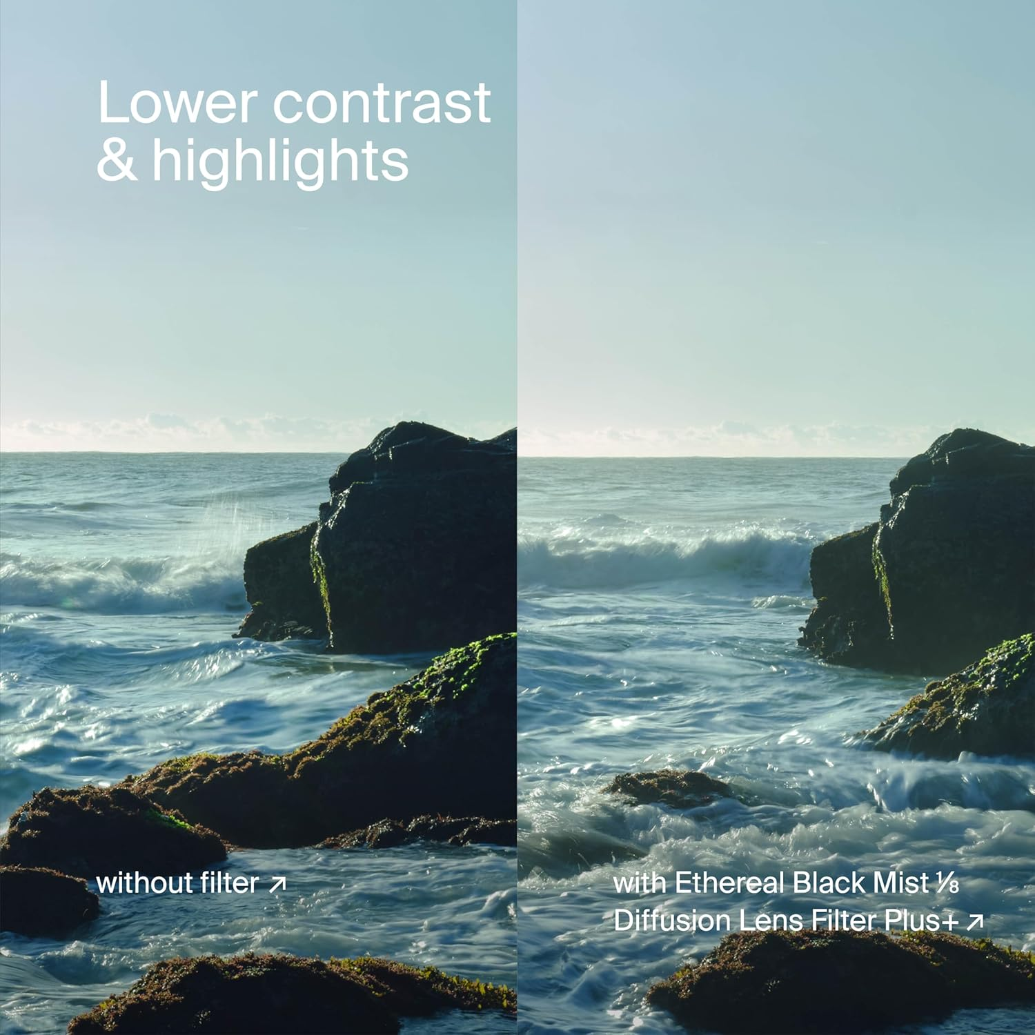 Urth 46Mm Ethereal Black Mist ⅛ Diffusion Lens Filter (Plus+) - Cinematic Effect, 20-Layer Nano-Coated Black Mist Light Diffusion Particles image number 1