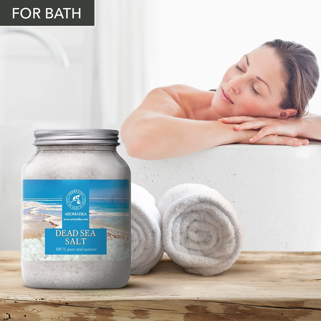 Dead Sea Salt 1000G - Dead Sea Salts for Bath Soak - Relaxing Bath - Good Sleep - Aromatherapy Bath Salts - Sea Salt Bath - Pure and Natural Bath Salt - Muscle Relaxation image number 4