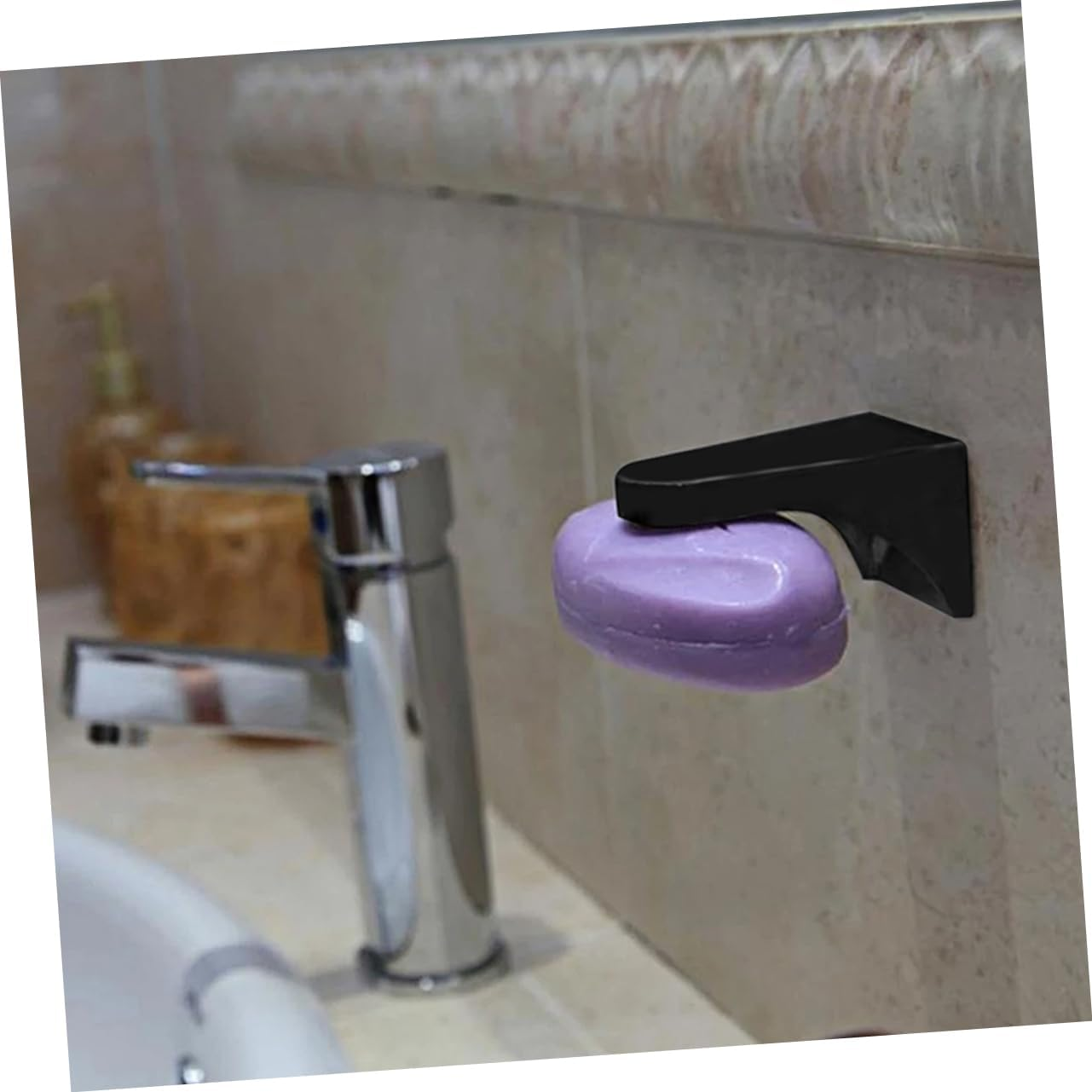 ERINGOGO 2Pcs Magnetic Soap Racks Wall Hanging Soap Holder for Bathroom Shower Storage Rack Easy to Use Clean image number 4