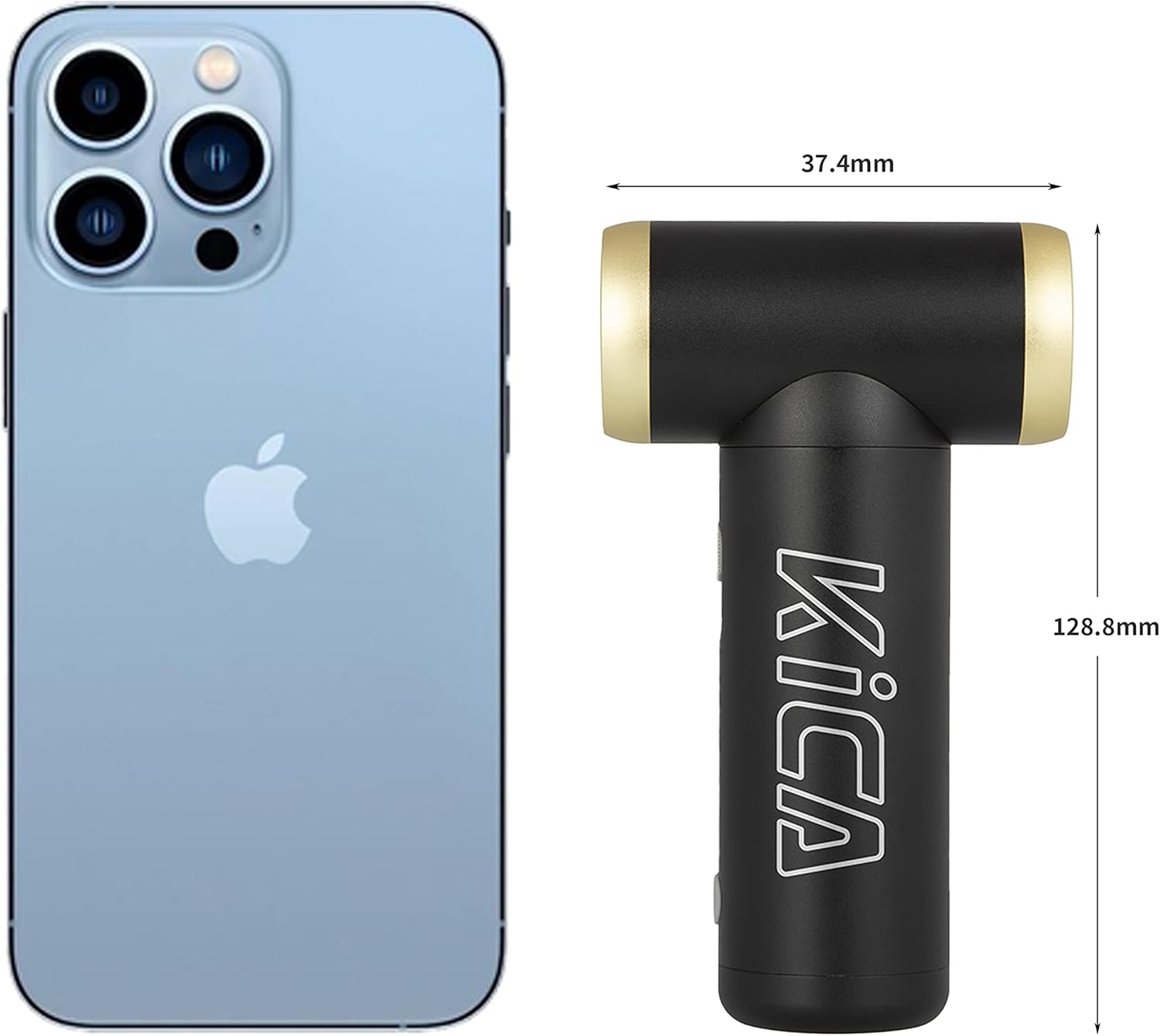 Kica 2 Electric Air Blower, Air Duster for Computer/Keyboard/House Cleaning,Car Dust,Hair Drying,Air Inflation,Clean Camera Lens,Rechargeable,Support Fast Charging,Air Can Substitute Tool,Black image number 3