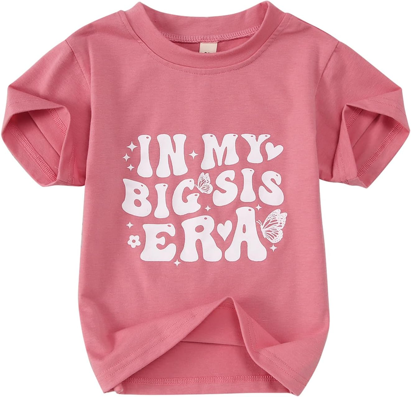 KEKEMI in My Big Sis Era Graphic Shirt Toddler Girl Promoted to Big Sister T-Shirt Baby Short Sleeve Summer Crewneck Tee Tops