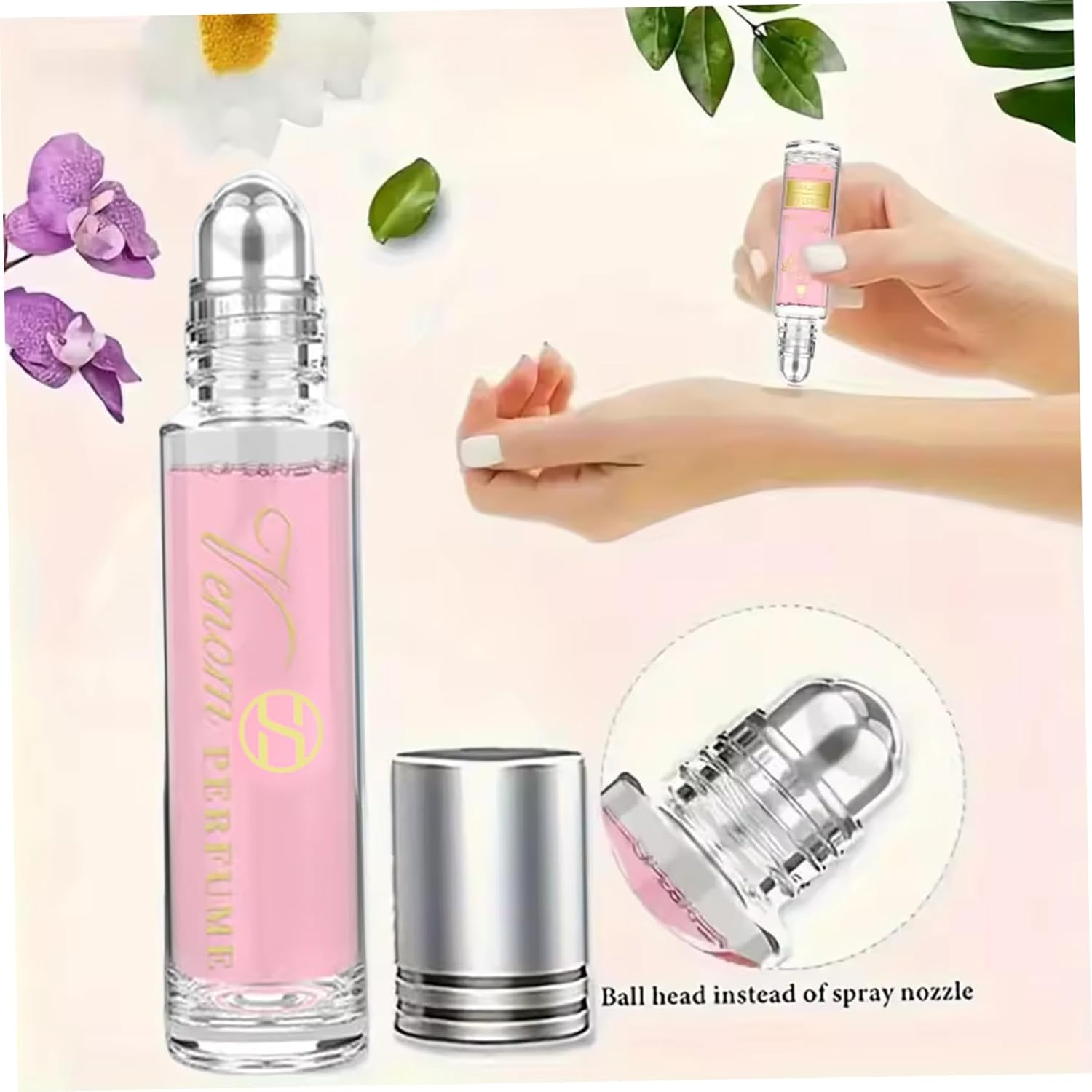 2Pcs Pheromone Perfume for Men & Women, Long-Lasting & Addictive Roll on Perfume, Romantic Fragrances, 10Ml, Home Decor image number 2