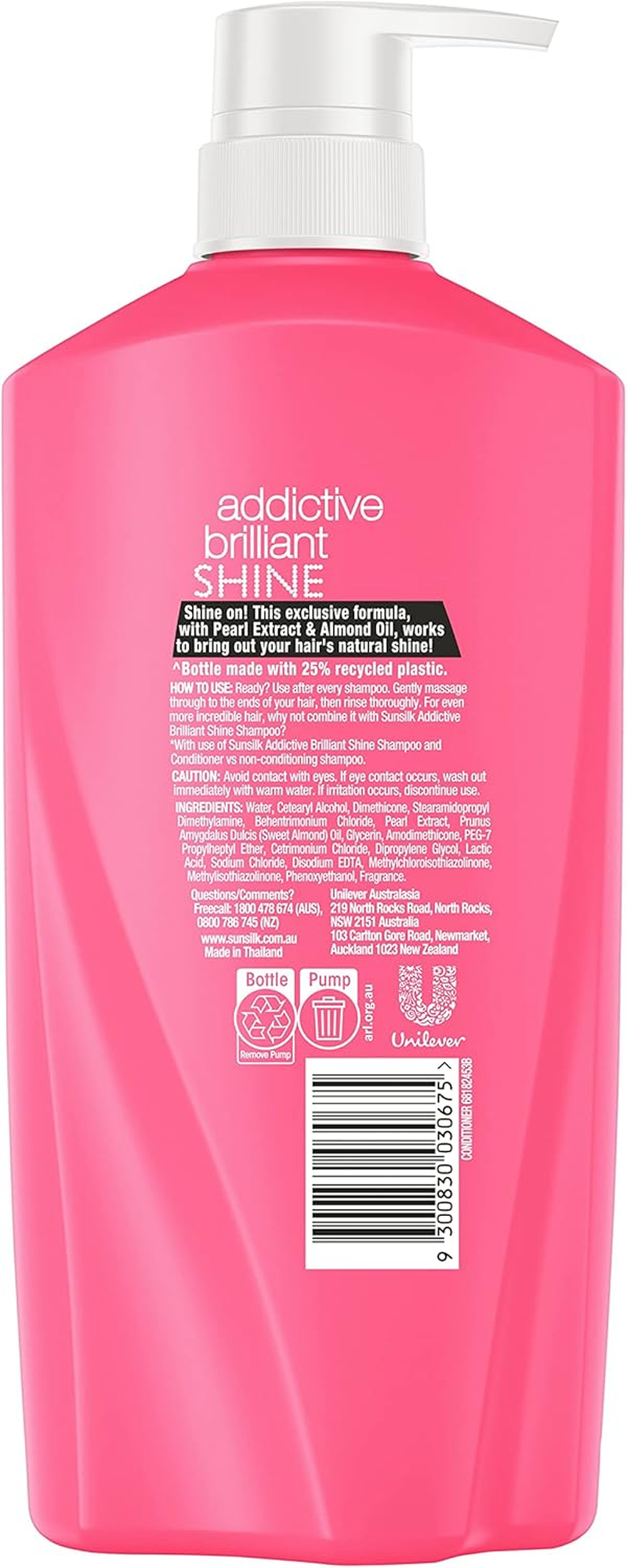 Sunsilk Conditioner Addictive Brilliant Shine, 700Ml image number 1