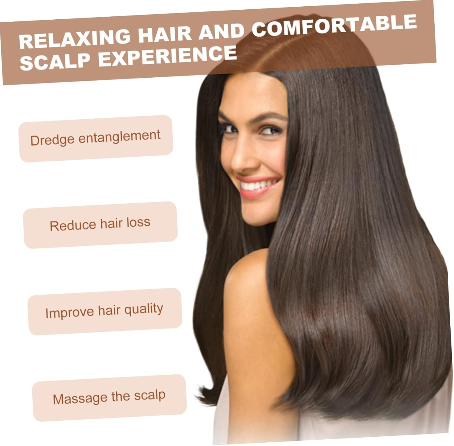 Mikinona 2Pcs Acetate Hair Combs Wide Tooth Hair Brush Detangler for Wet Dry Styling image number 1