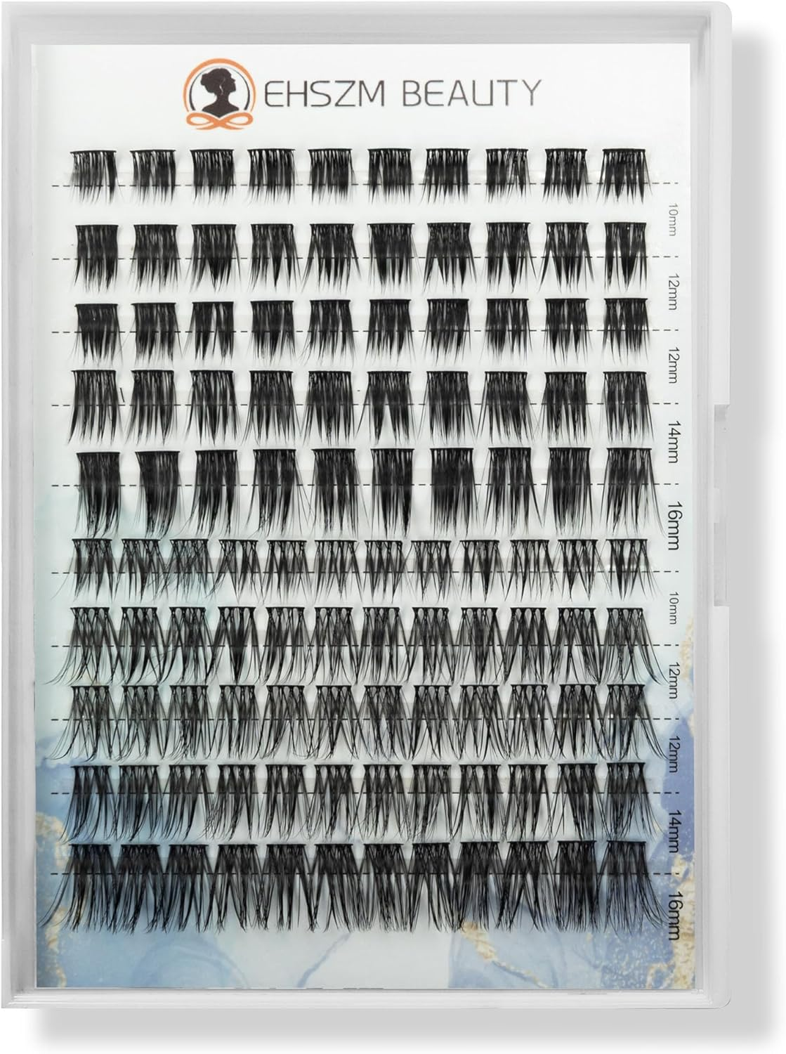 Wispy Natural Look,10Mm,12Mm,14Mm,16Mm(10-16Mm) C Curl Lash Clusters,Multi-Styles,Individual Lash Extensions,Lightweight, Easy to Apply,Suitable for Any Occasion,Ehszm Beauty(Natrual+Classic) image number 4